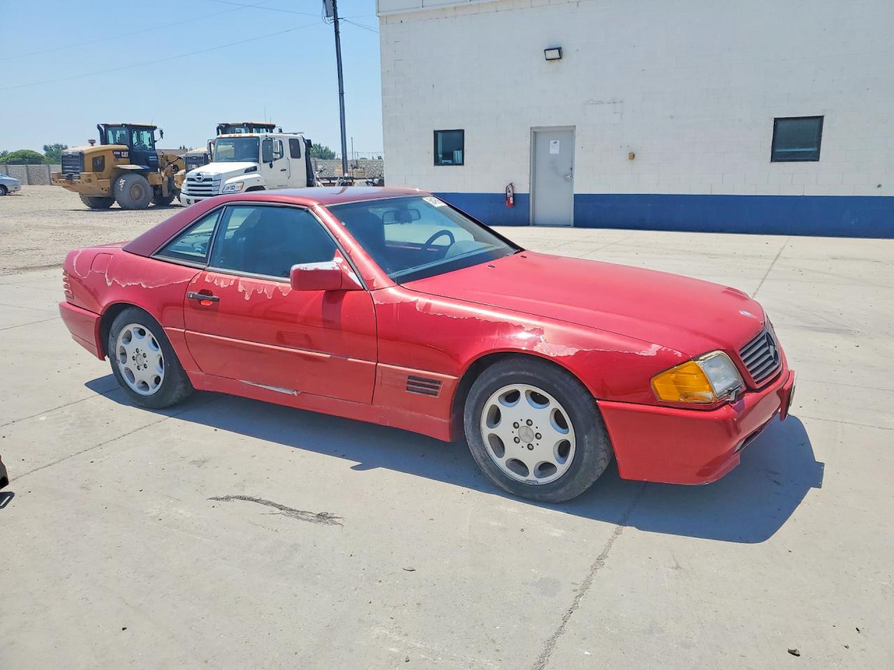 1991 Mercedes-benz 500 Sl Red vin: WDBFA66E1MF030039