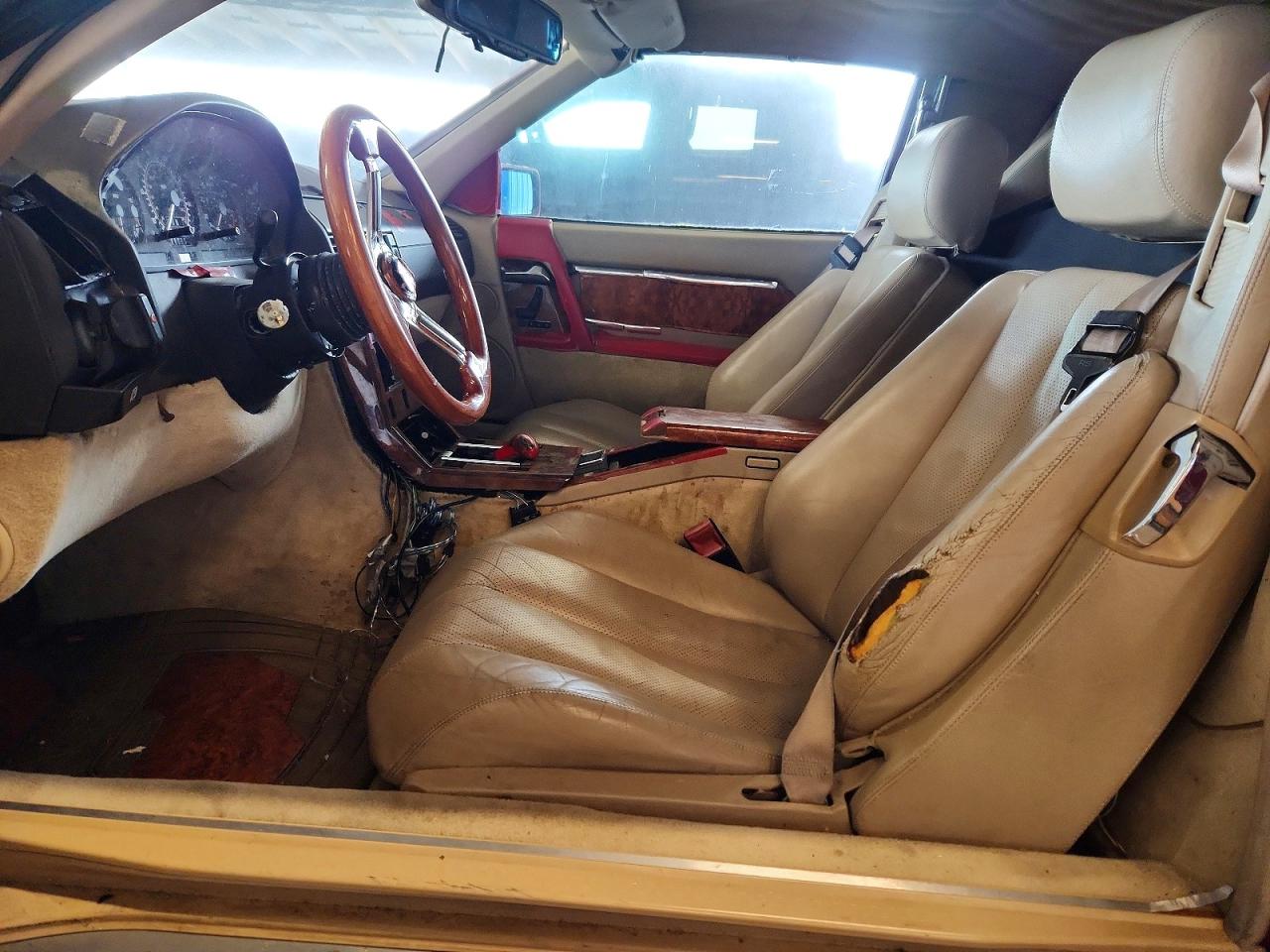 1992 Mercedes-benz 500 Sl Red vin: WDBFA66E1NF054326