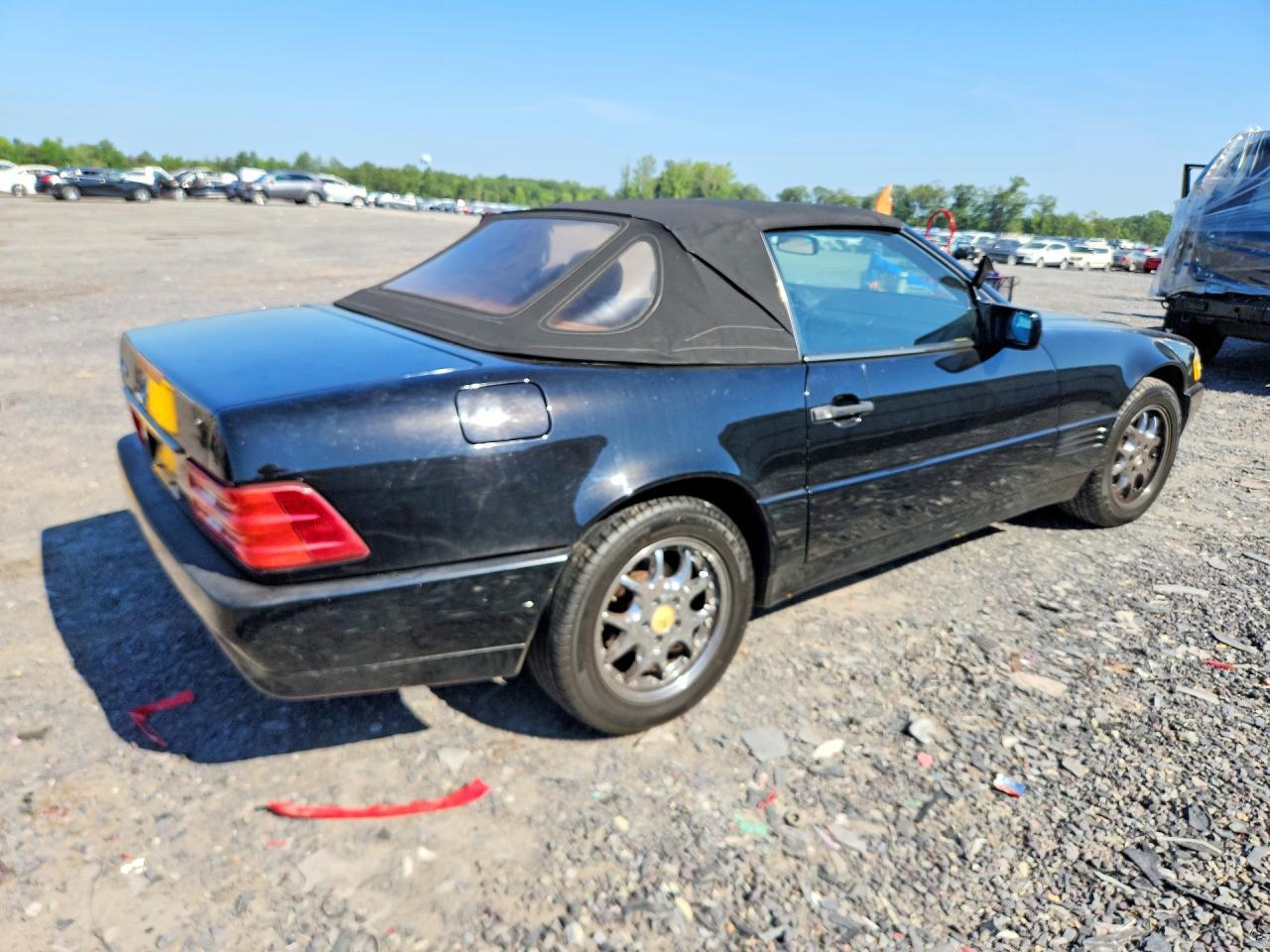 1992 Mercedes-benz 500 Sl Black vin: WDBFA66E1NF059123