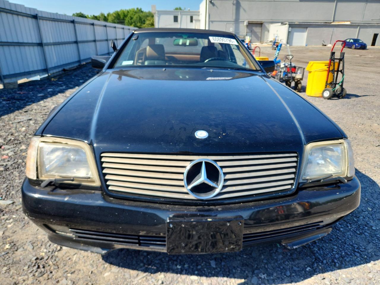1992 Mercedes-benz 500 Sl Black vin: WDBFA66E1NF059123