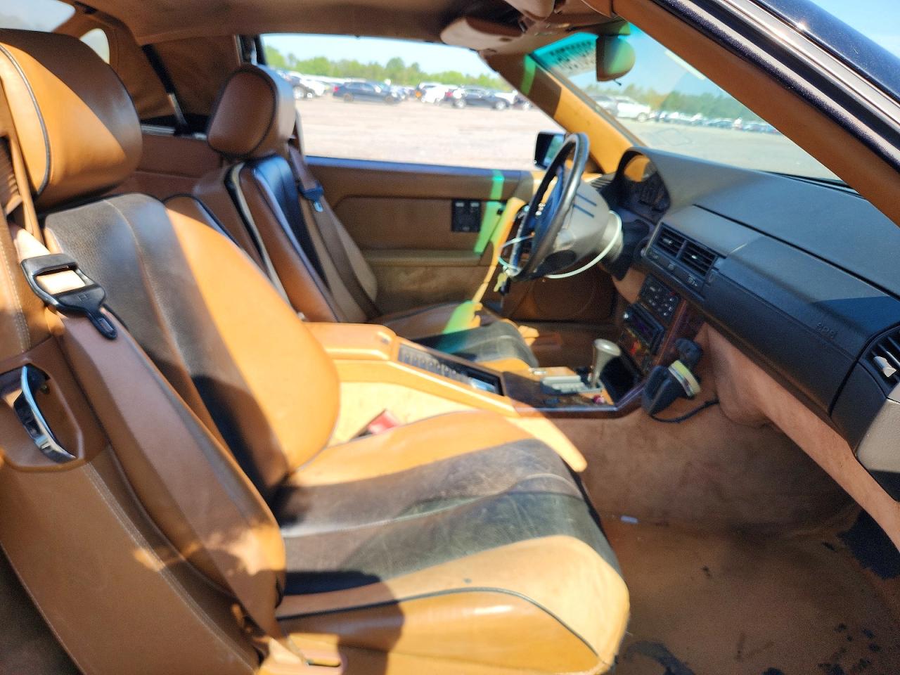 1992 Mercedes-benz 500 Sl Black vin: WDBFA66E1NF059123