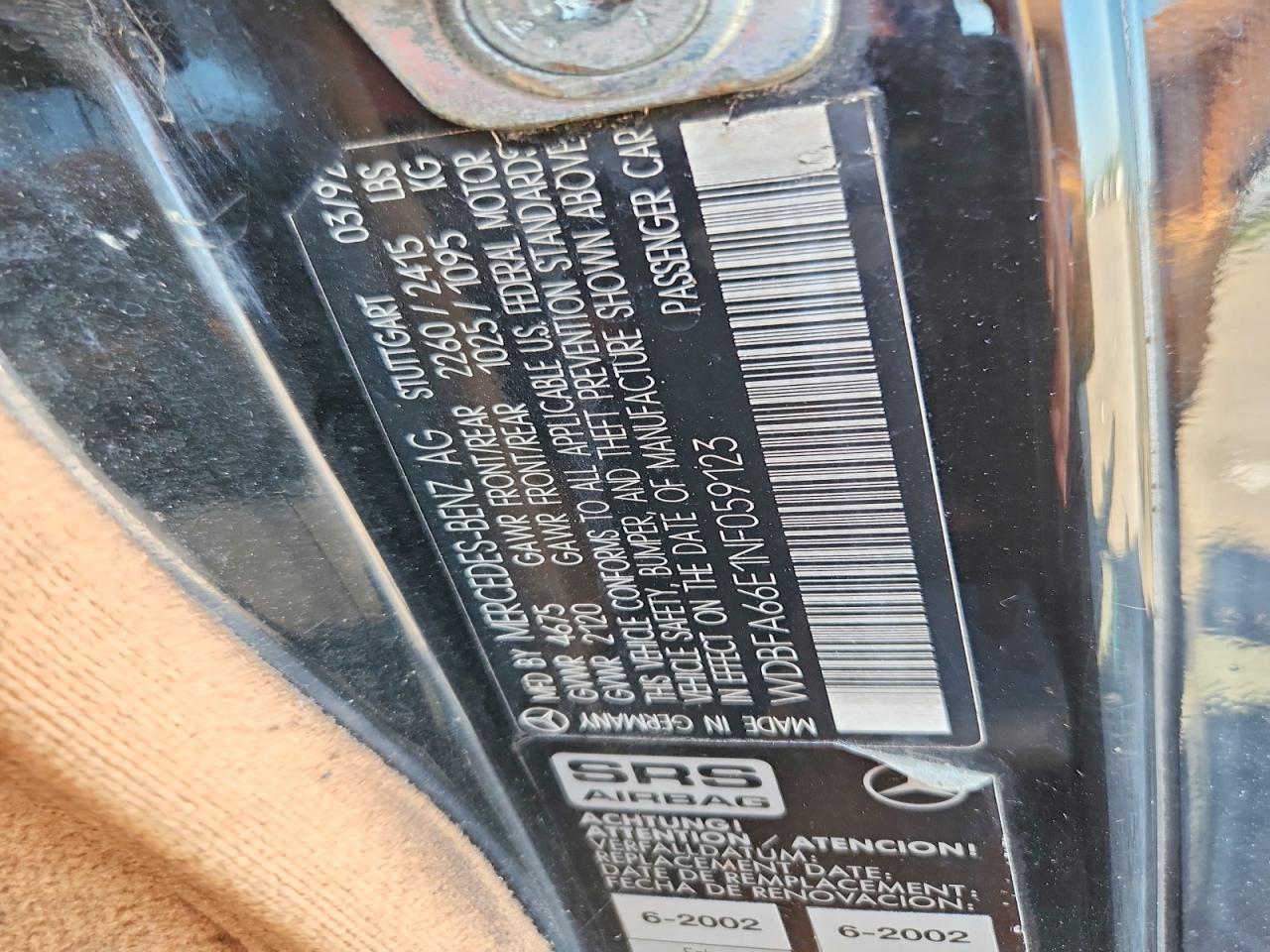 1992 Mercedes-benz 500 Sl Black vin: WDBFA66E1NF059123