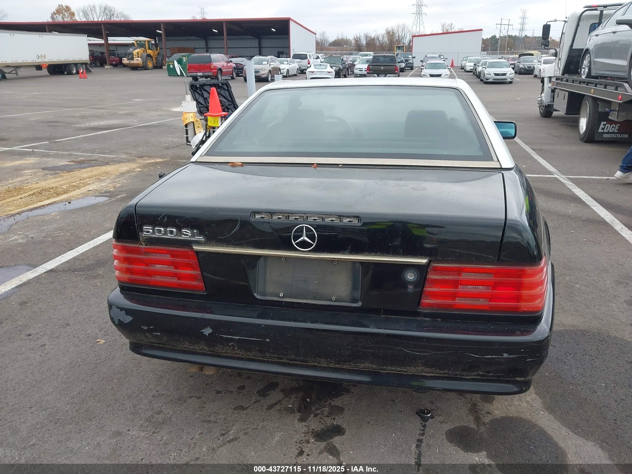 1991 Mercedes-benz 500 Sl Black vin: WDBFA66E2MF022631