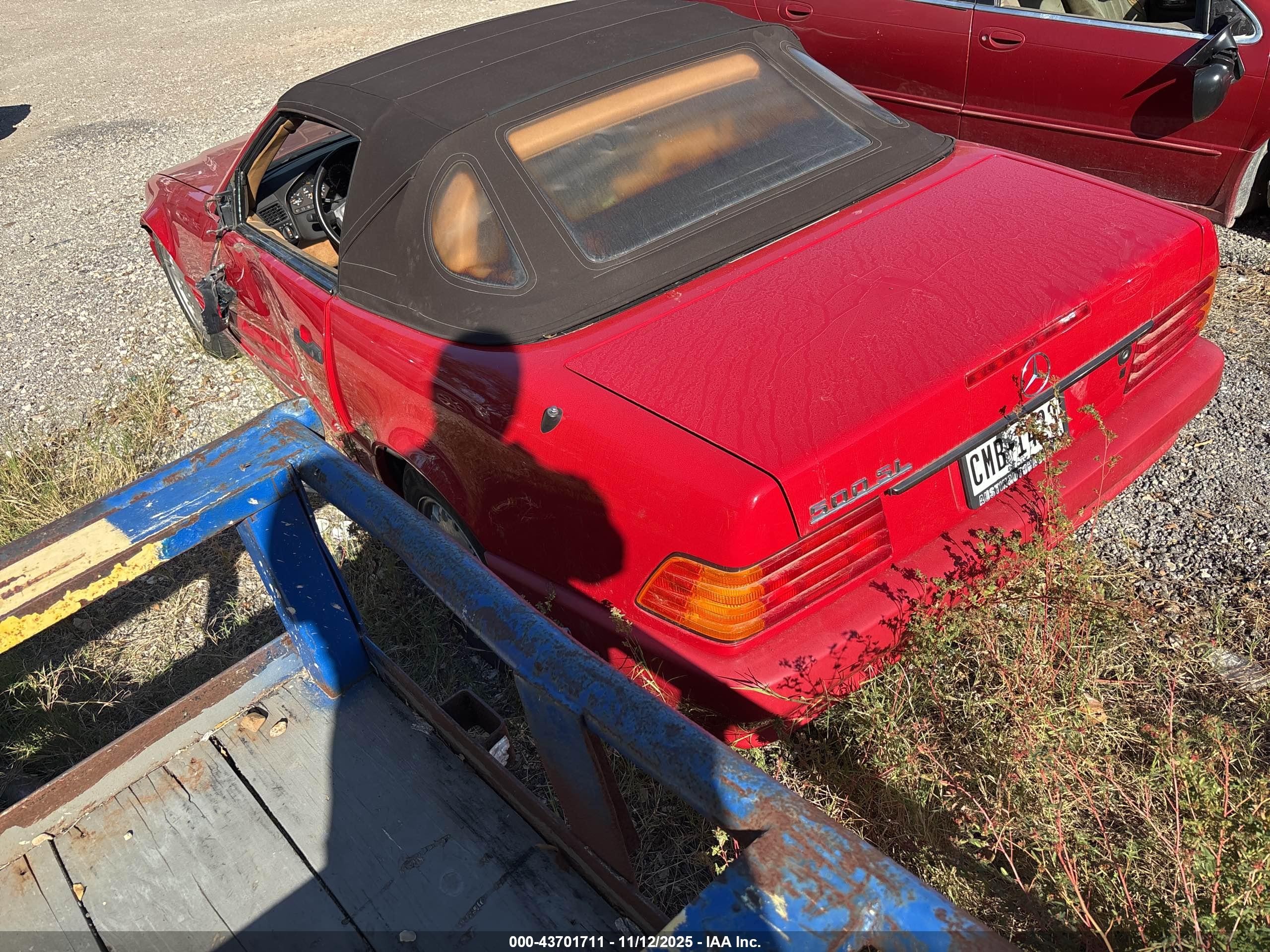 1991 Mercedes-benz 500 Sl vin: WDBFA66E2MF028459