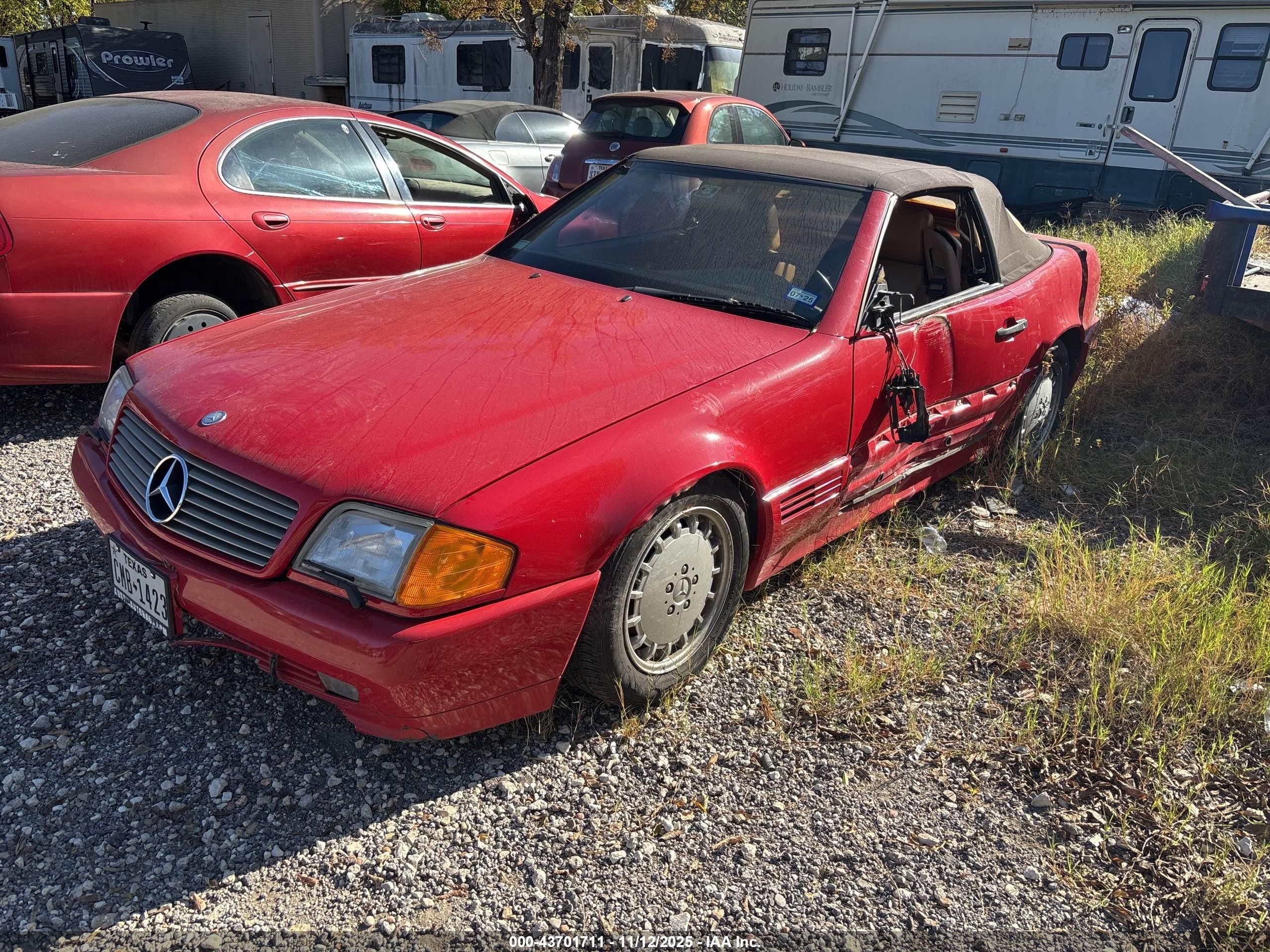 1991 Mercedes-benz 500 Sl vin: WDBFA66E2MF028459