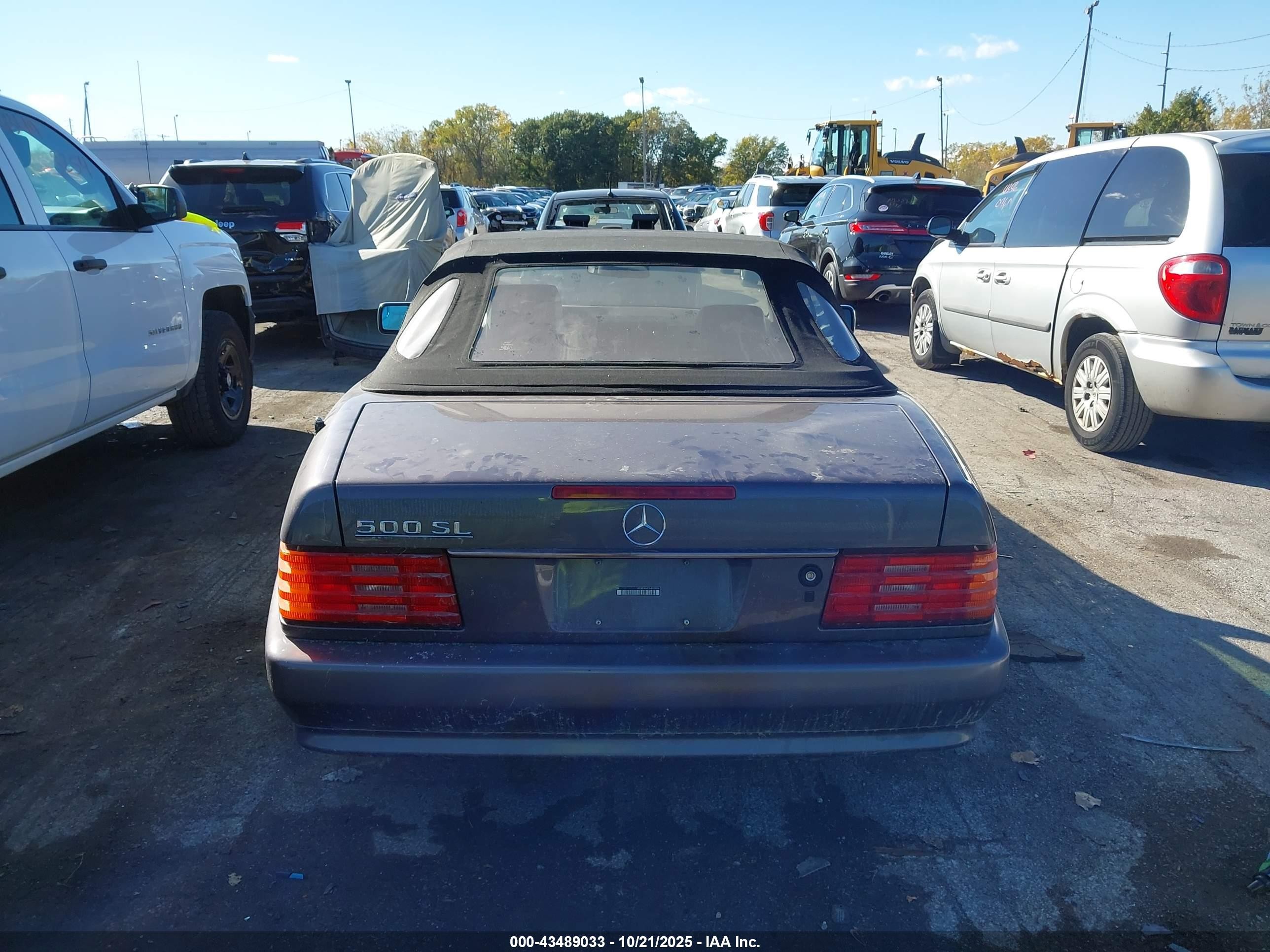 1991 Mercedes-benz 500 Sl Purple vin: WDBFA66E2MF034228
