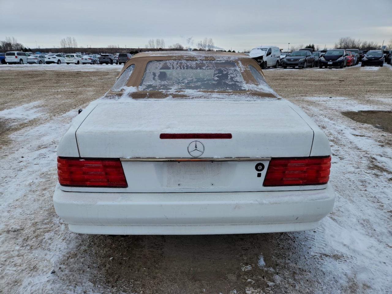 1991 Mercedes-benz 500 Sl White vin: WDBFA66E3MF026526