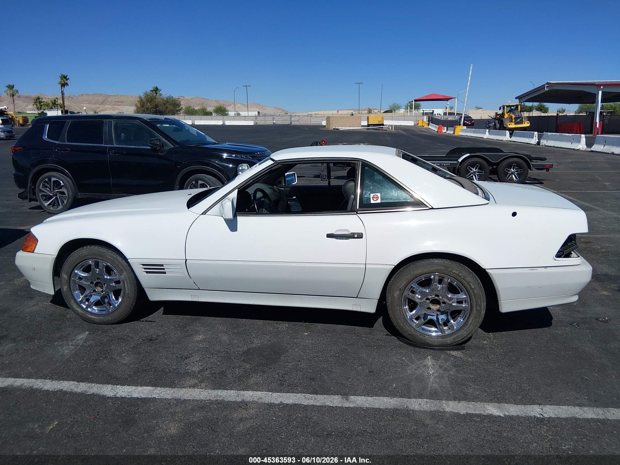 1991 Mercedes-benz 500 Sl White vin: WDBFA66E3MF035968
