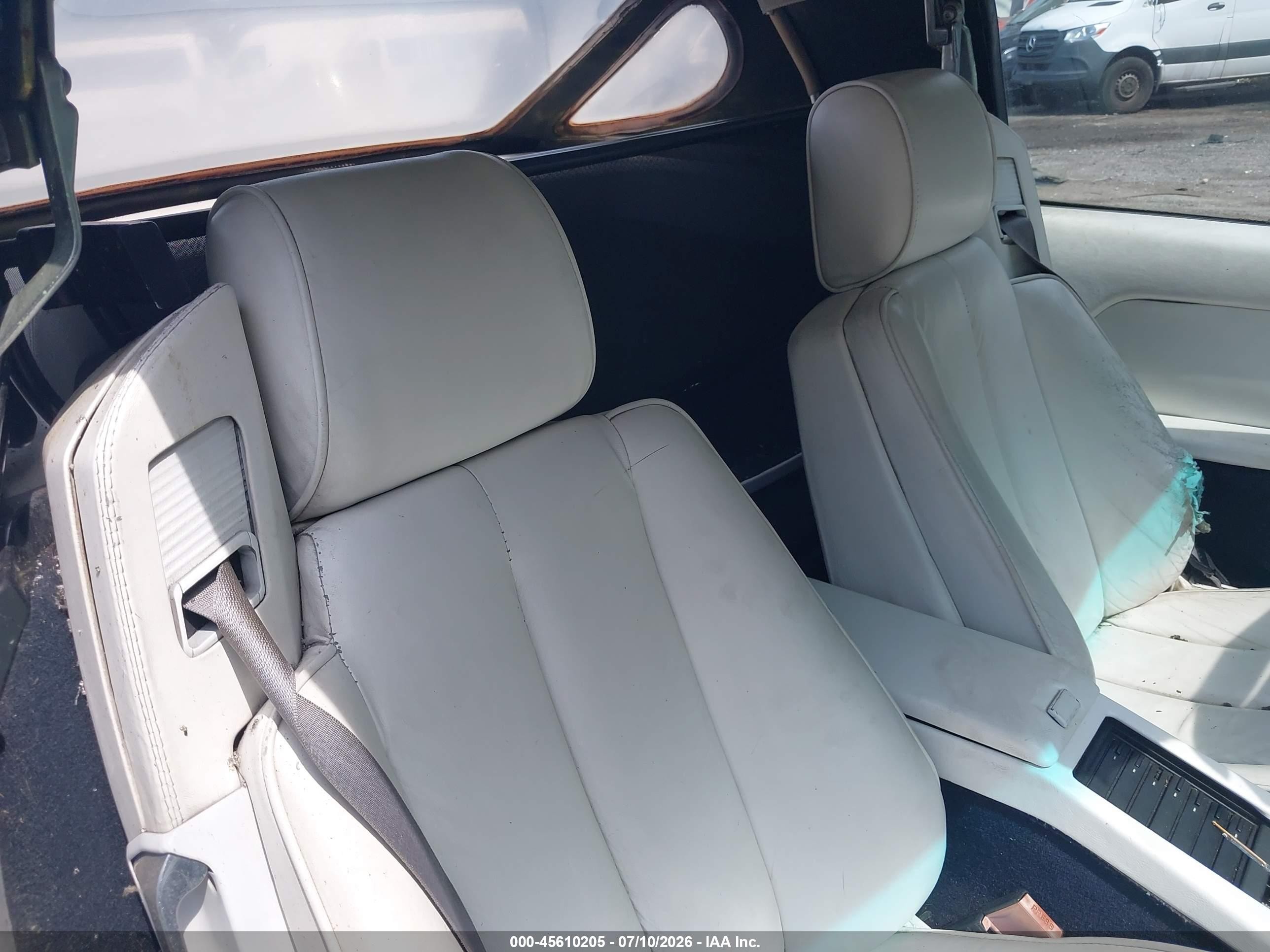 1991 Mercedes-benz 500 Sl White vin: WDBFA66E3MF036036