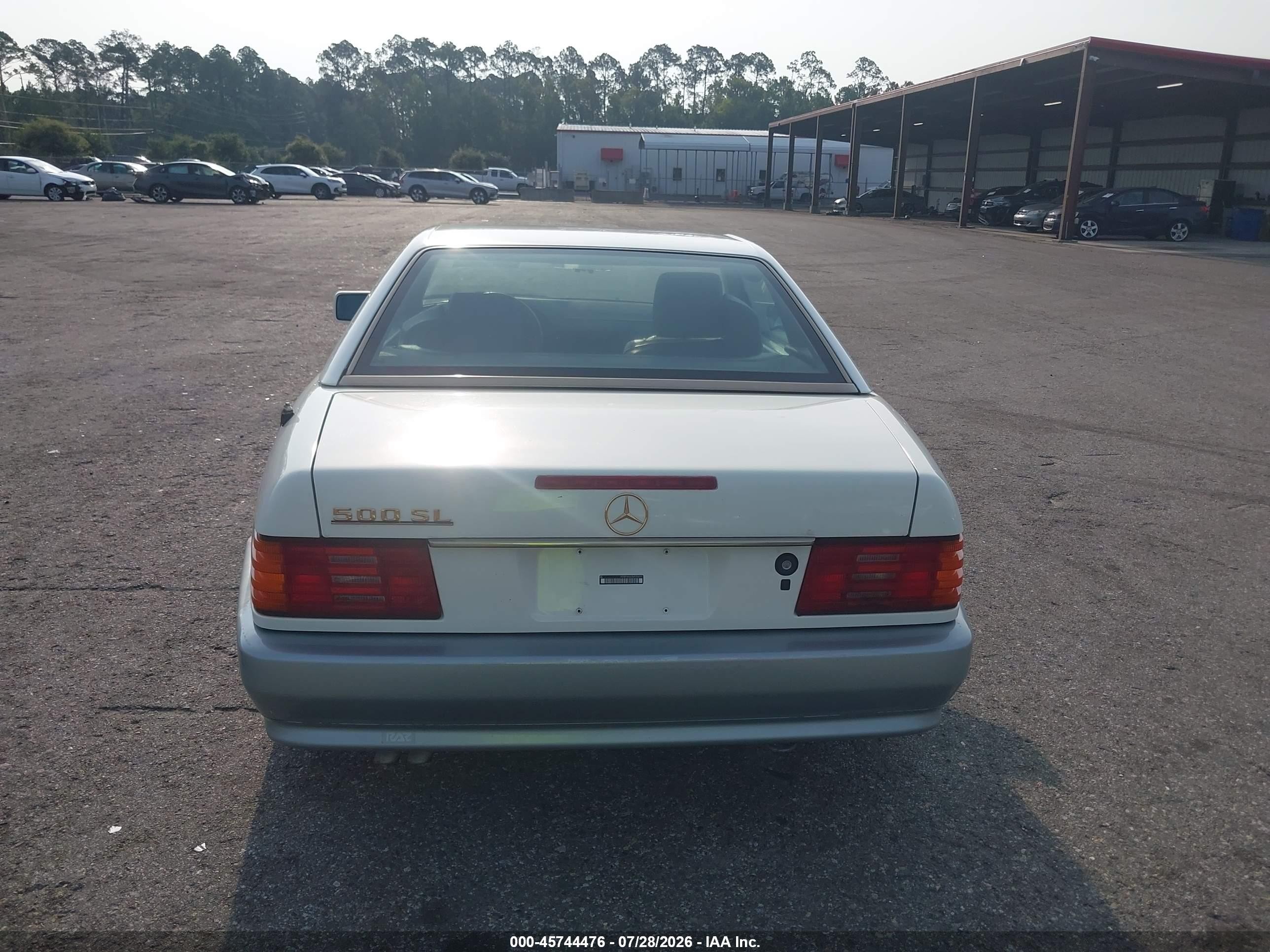 1991 Mercedes-benz 500 Sl White vin: WDBFA66E3MF036053