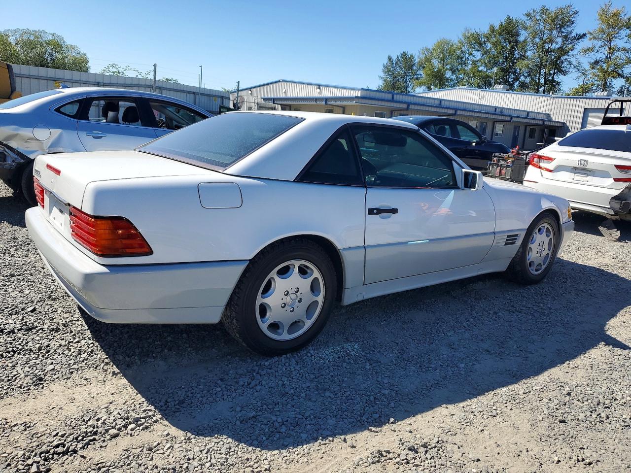 1992 Mercedes-benz 500 Sl Белый vin: WDBFA66E3NF039004
