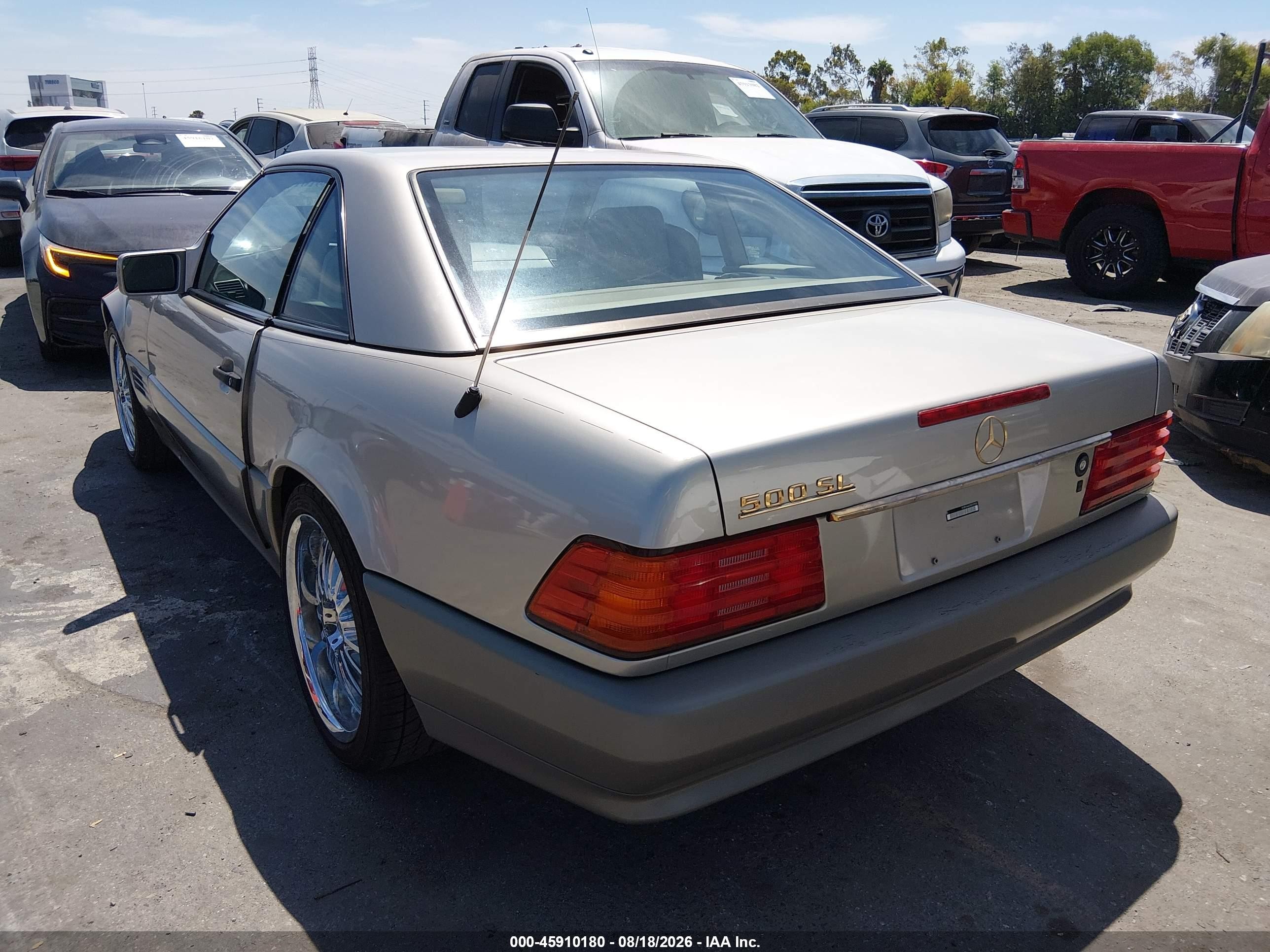 1992 Mercedes-benz 500 Sl Tan vin: WDBFA66E3NF059950