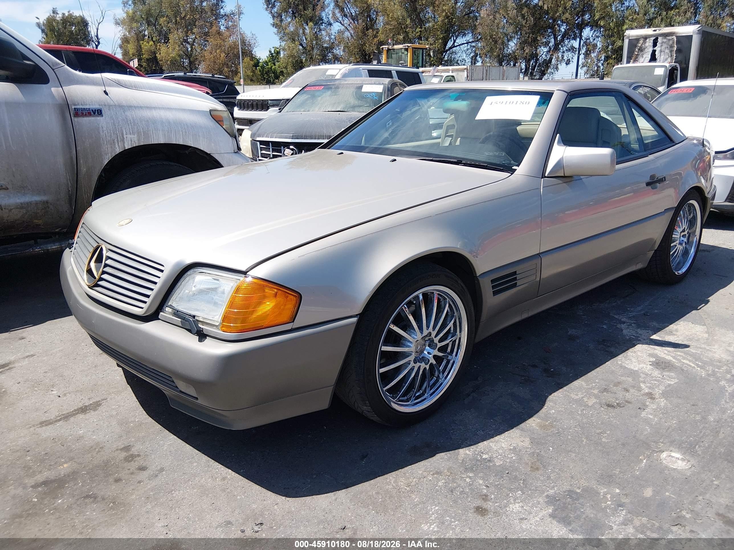 1992 Mercedes-benz 500 Sl Tan vin: WDBFA66E3NF059950