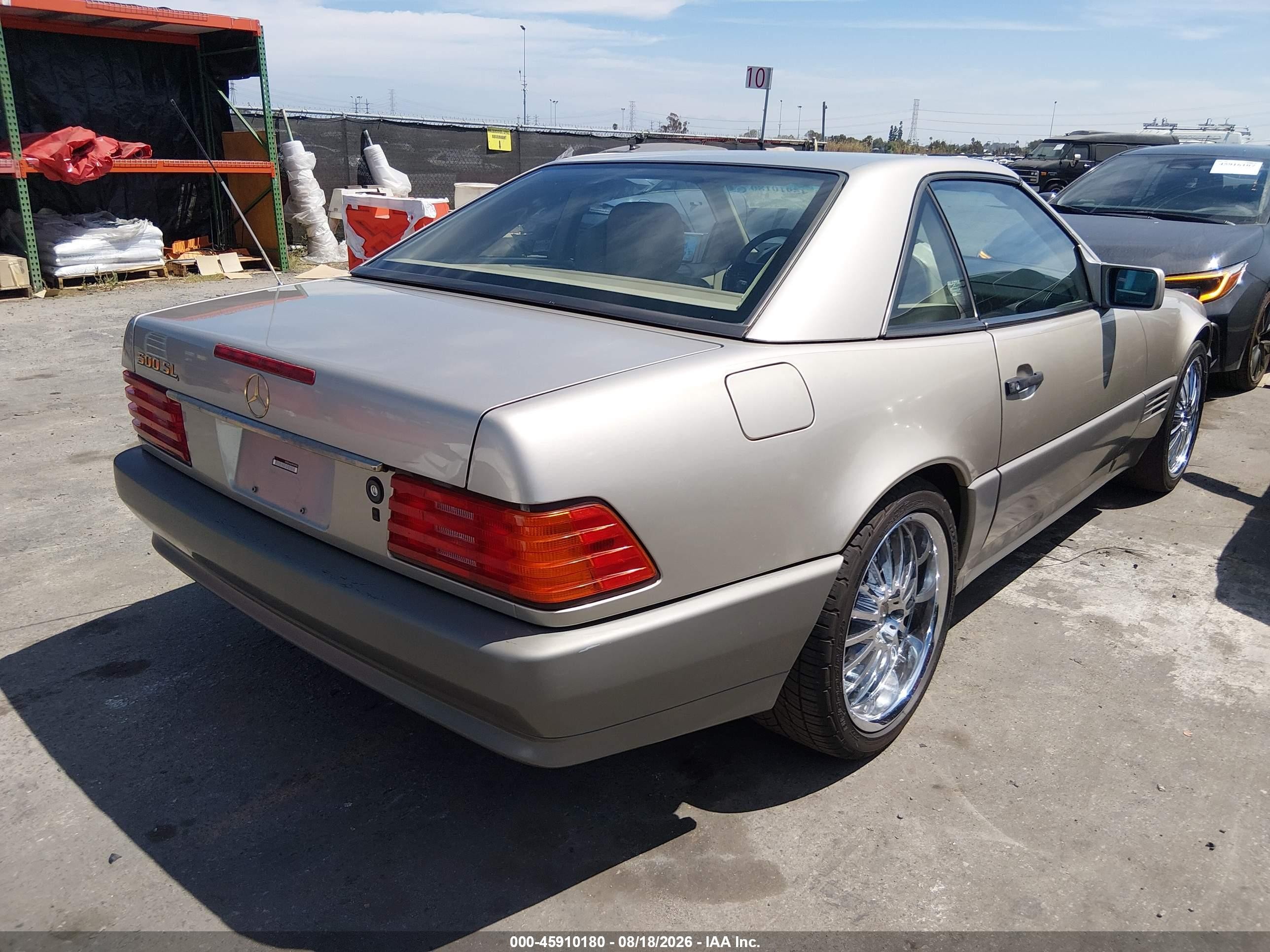 1992 Mercedes-benz 500 Sl Tan vin: WDBFA66E3NF059950