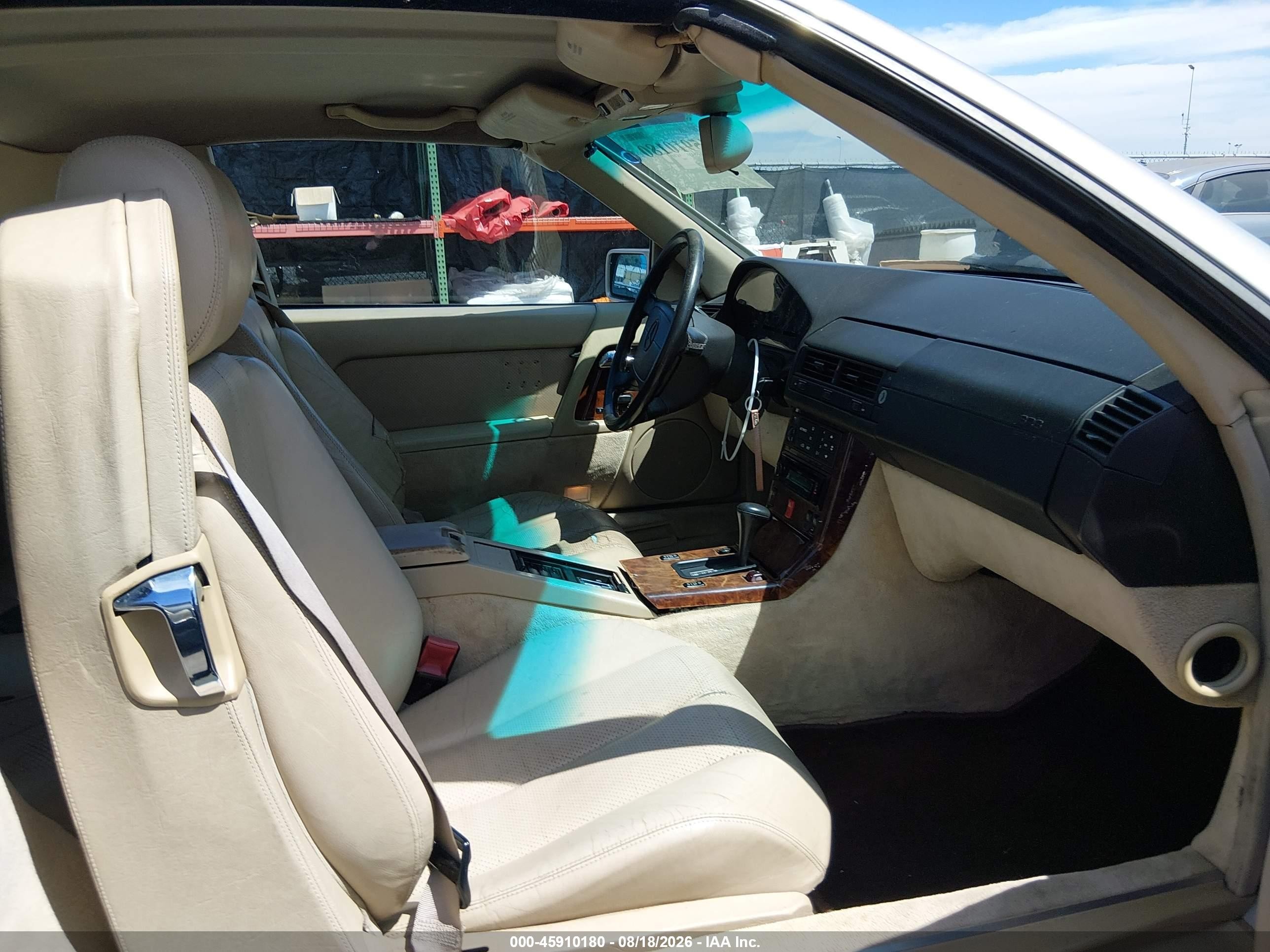 1992 Mercedes-benz 500 Sl Tan vin: WDBFA66E3NF059950