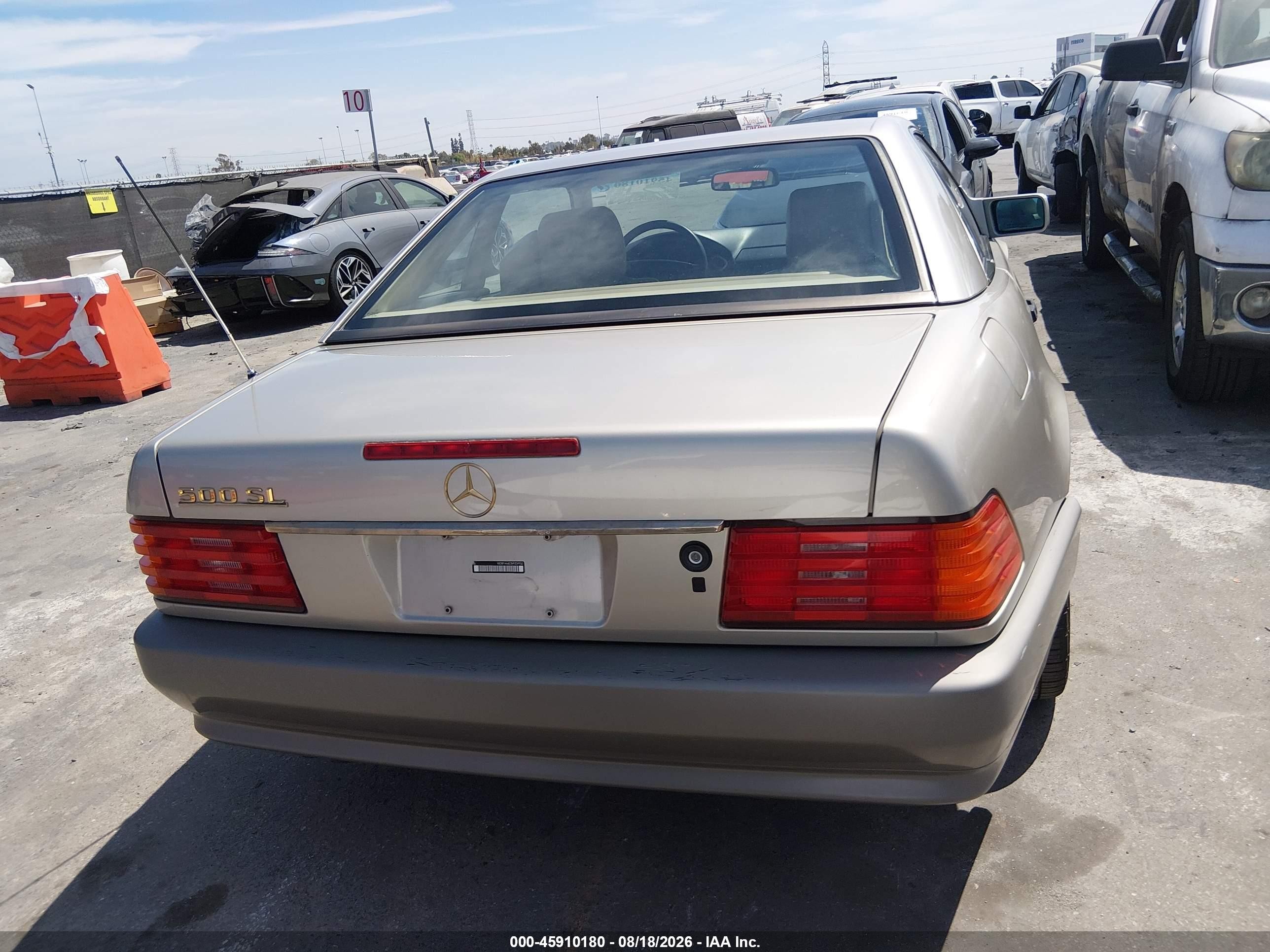 1992 Mercedes-benz 500 Sl Tan vin: WDBFA66E3NF059950