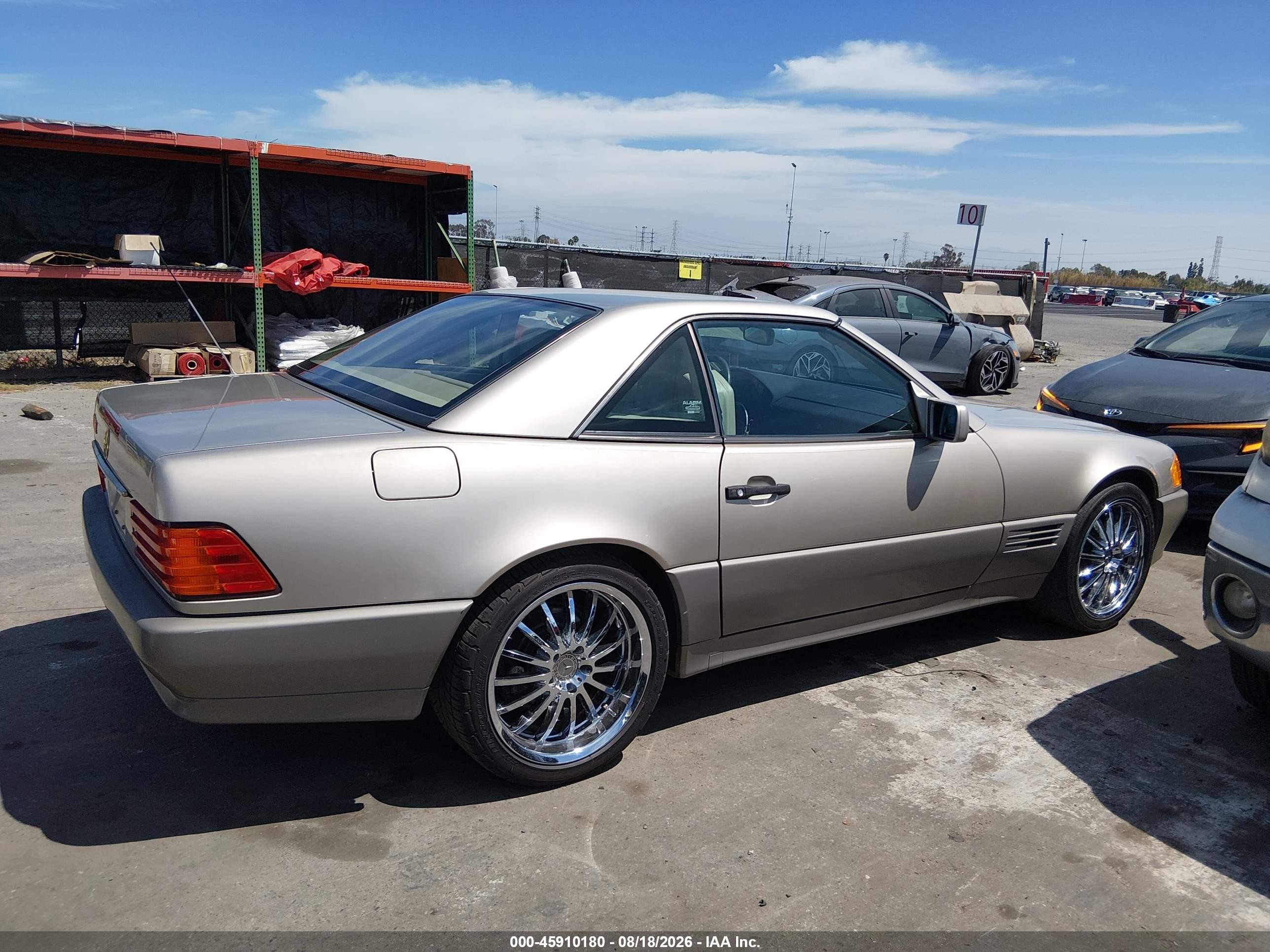 1992 Mercedes-benz 500 Sl Tan vin: WDBFA66E3NF059950
