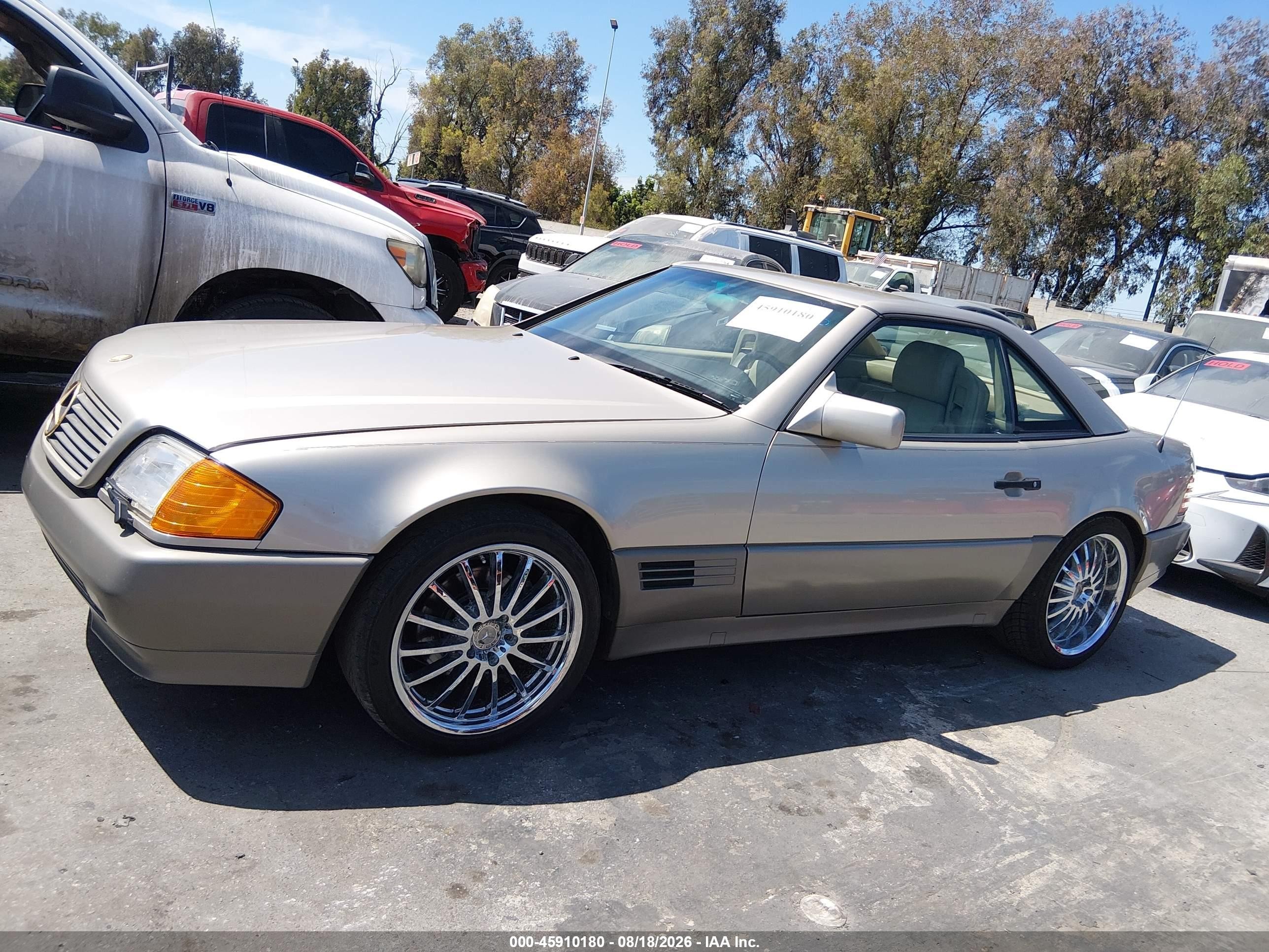 1992 Mercedes-benz 500 Sl Tan vin: WDBFA66E3NF059950