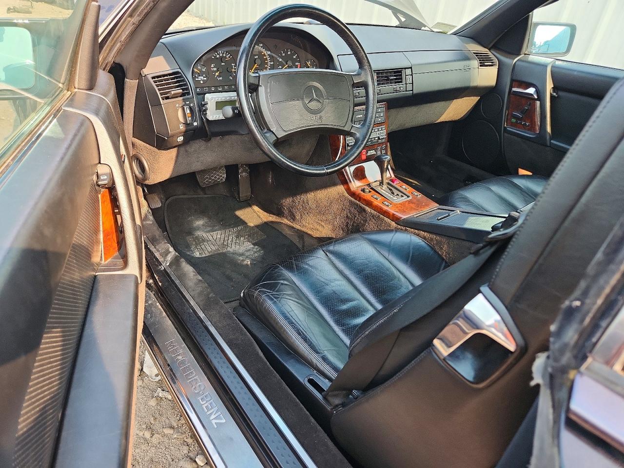 1991 Mercedes-benz 500 Sl Black vin: WDBFA66E4MF030391
