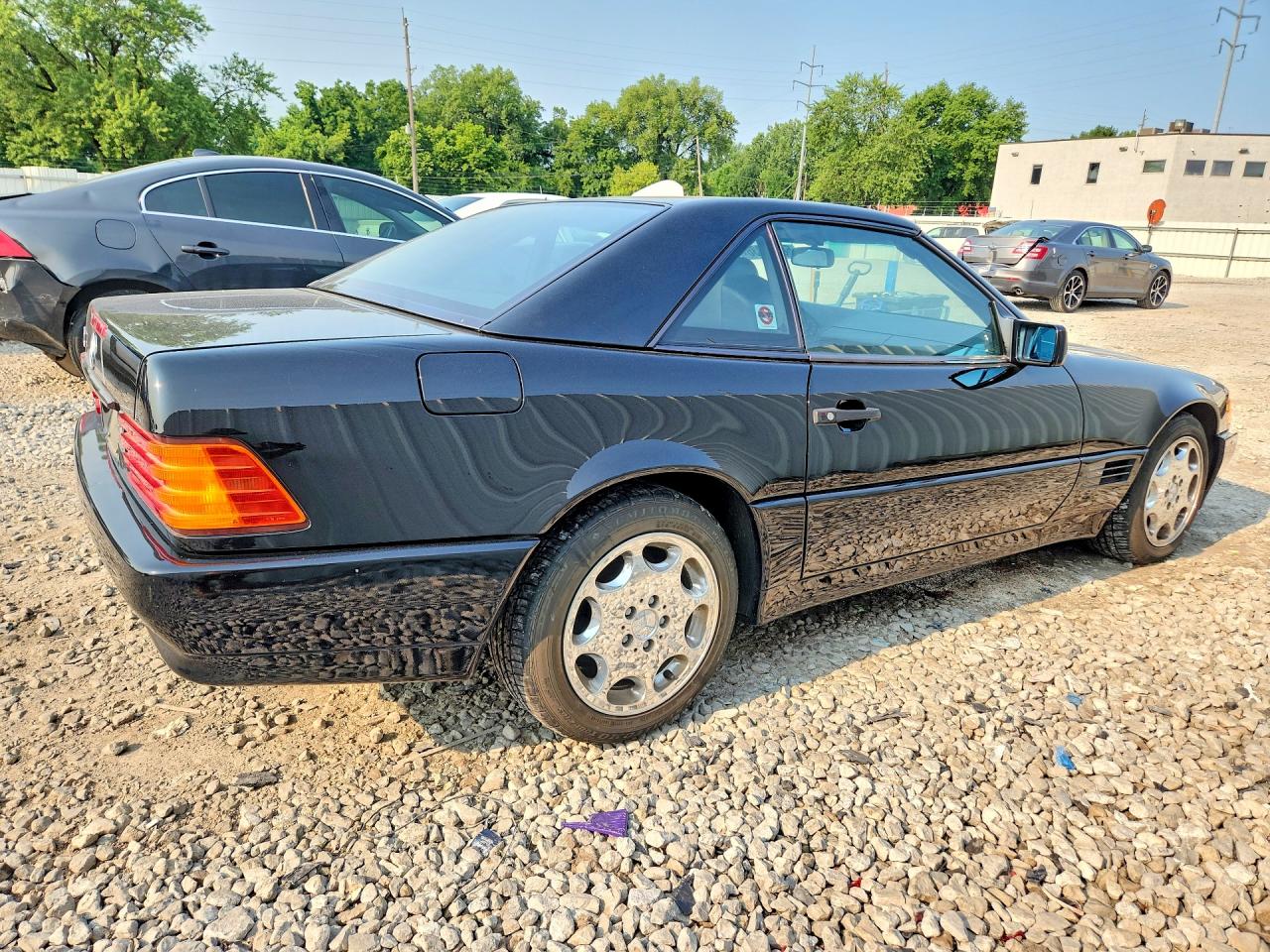 1991 Mercedes-benz 500 Sl Black vin: WDBFA66E4MF030391