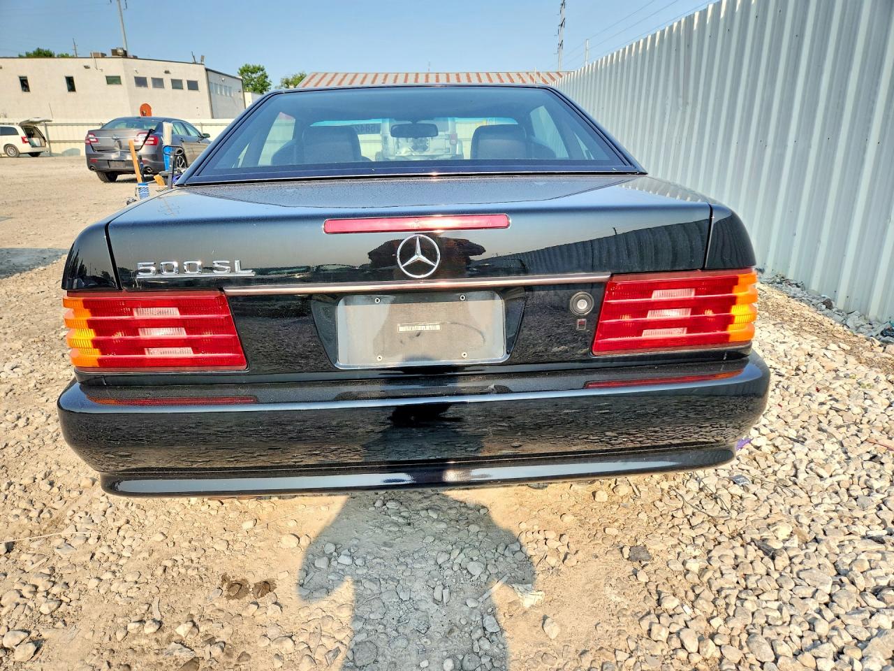 1991 Mercedes-benz 500 Sl Black vin: WDBFA66E4MF030391