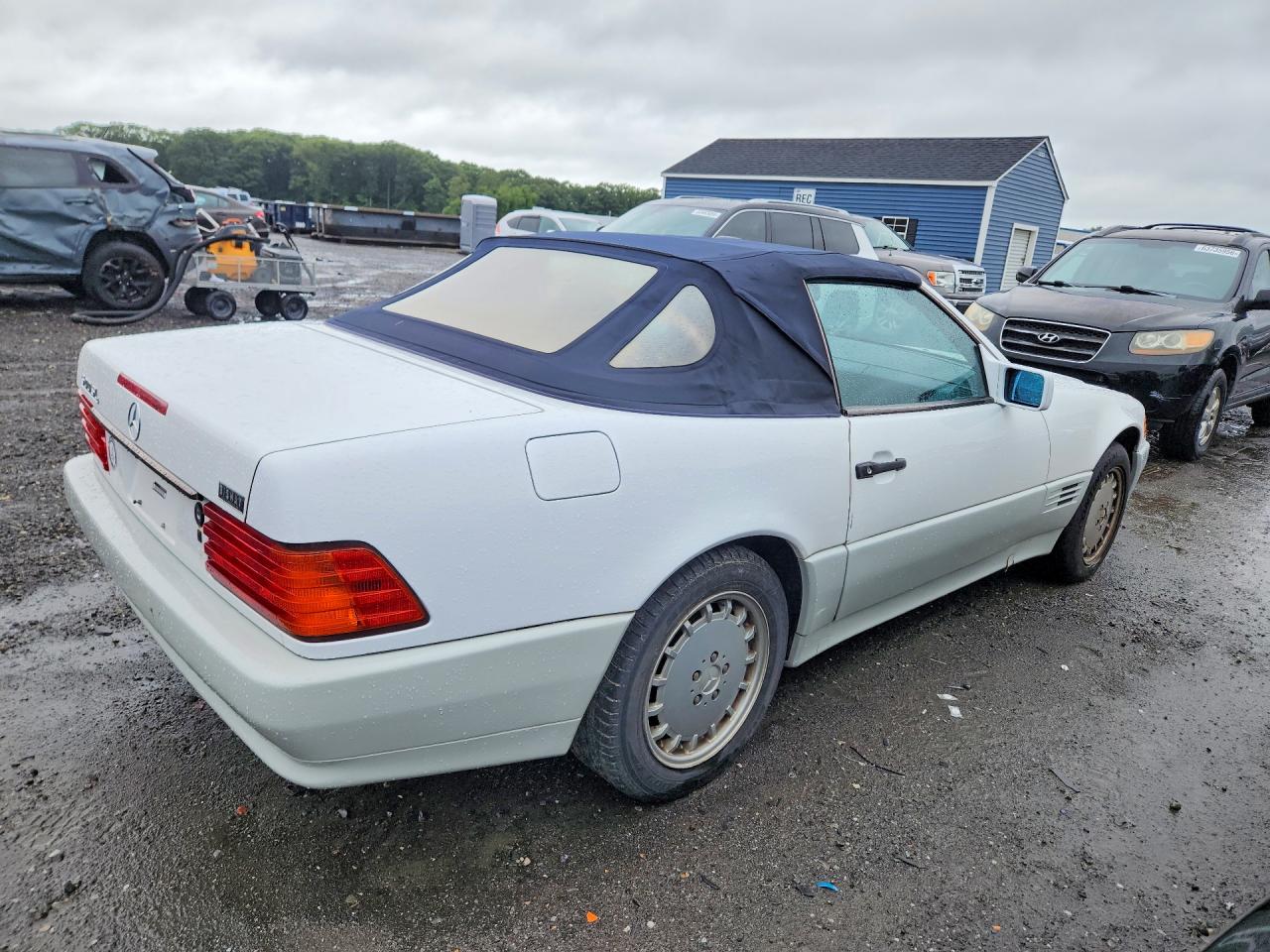 1992 Mercedes-benz 500 Sl White vin: WDBFA66E5NF053907