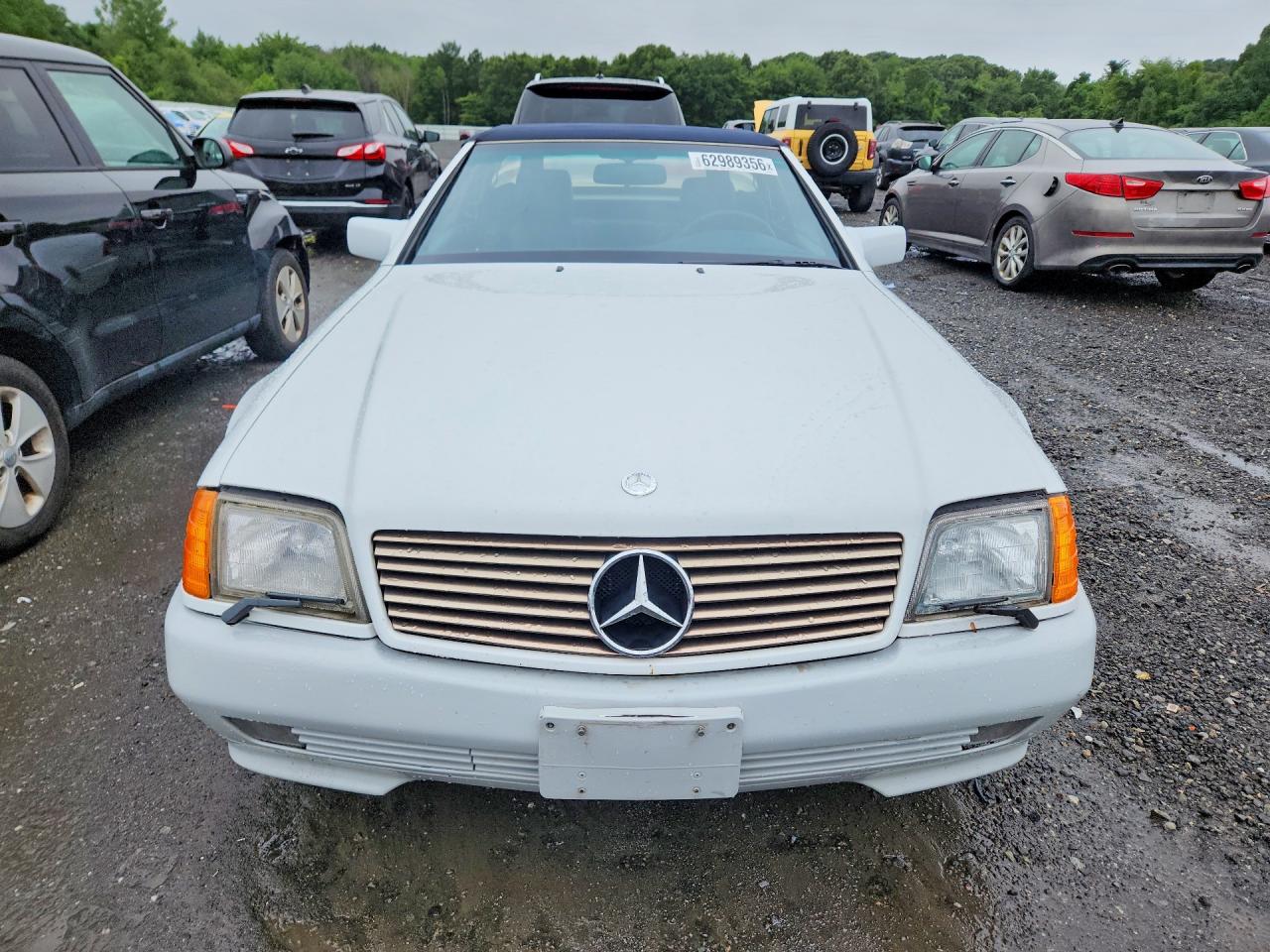 1992 Mercedes-benz 500 Sl White vin: WDBFA66E5NF053907