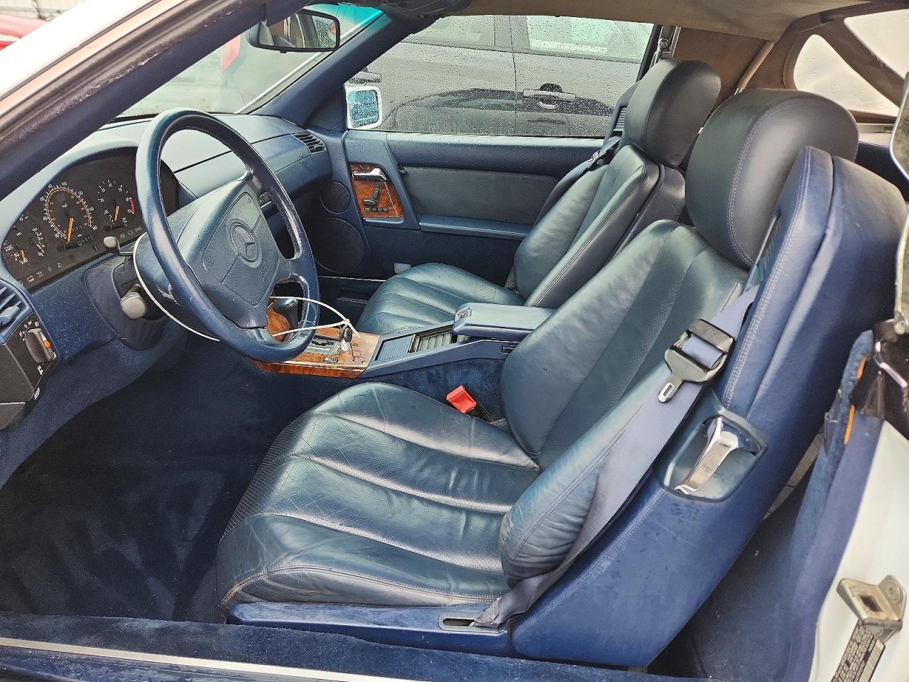 1992 Mercedes-benz 500 Sl White vin: WDBFA66E5NF053907