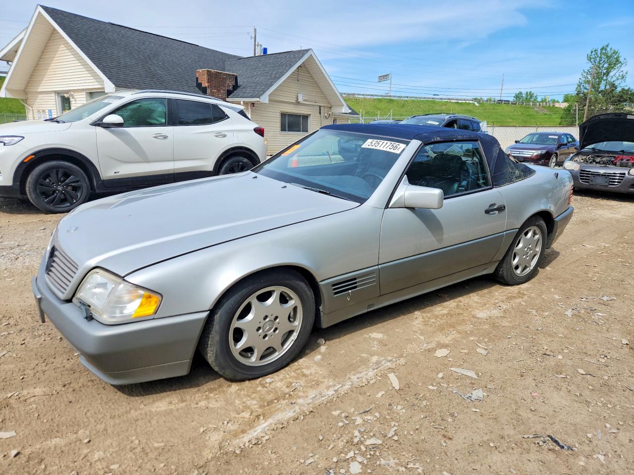 1990 Mercedes-benz 500 Sl Silver vin: WDBFA66E6LF004499