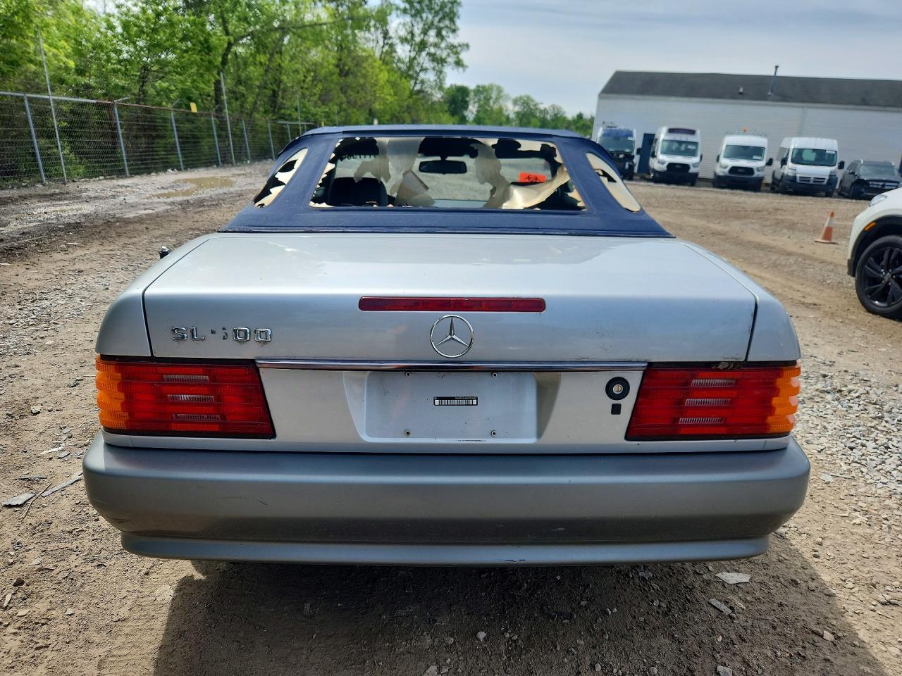 1990 Mercedes-benz 500 Sl Silver vin: WDBFA66E6LF004499