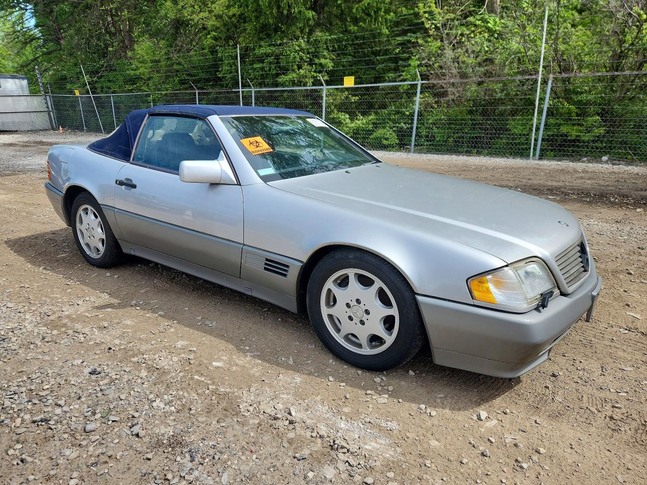1990 Mercedes-benz 500 Sl Silver vin: WDBFA66E6LF004499