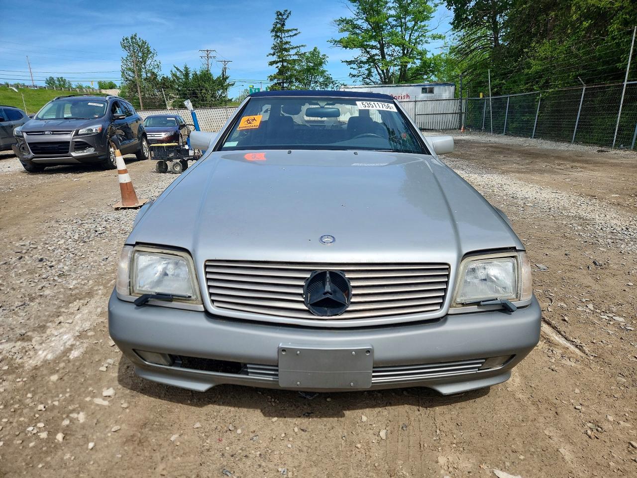1990 Mercedes-benz 500 Sl Silver vin: WDBFA66E6LF004499