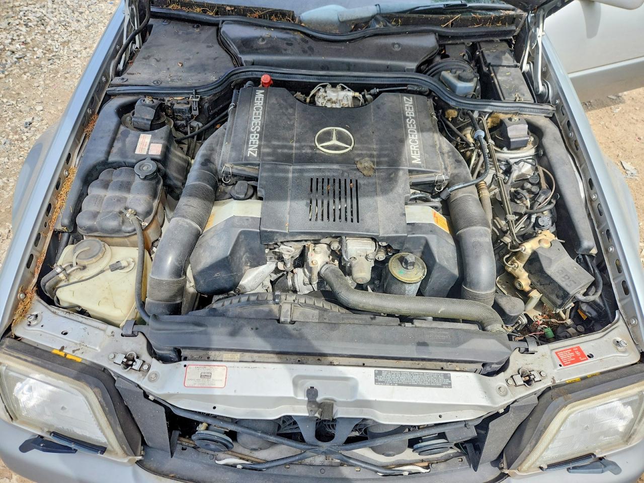 1990 Mercedes-benz 500 Sl Silver vin: WDBFA66E6LF004499