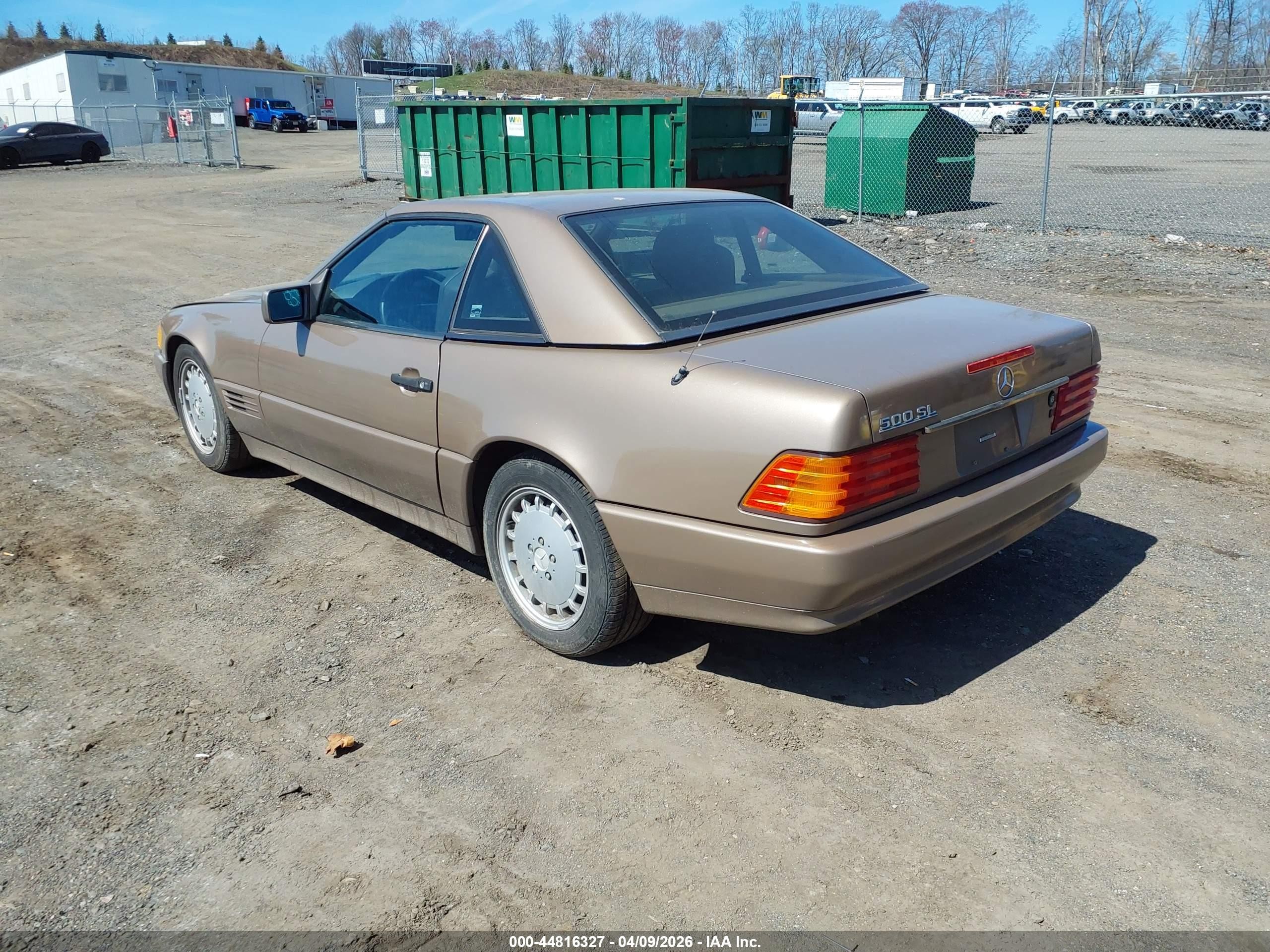 1990 Mercedes-benz 500 Sl Brown vin: WDBFA66E6LF009721