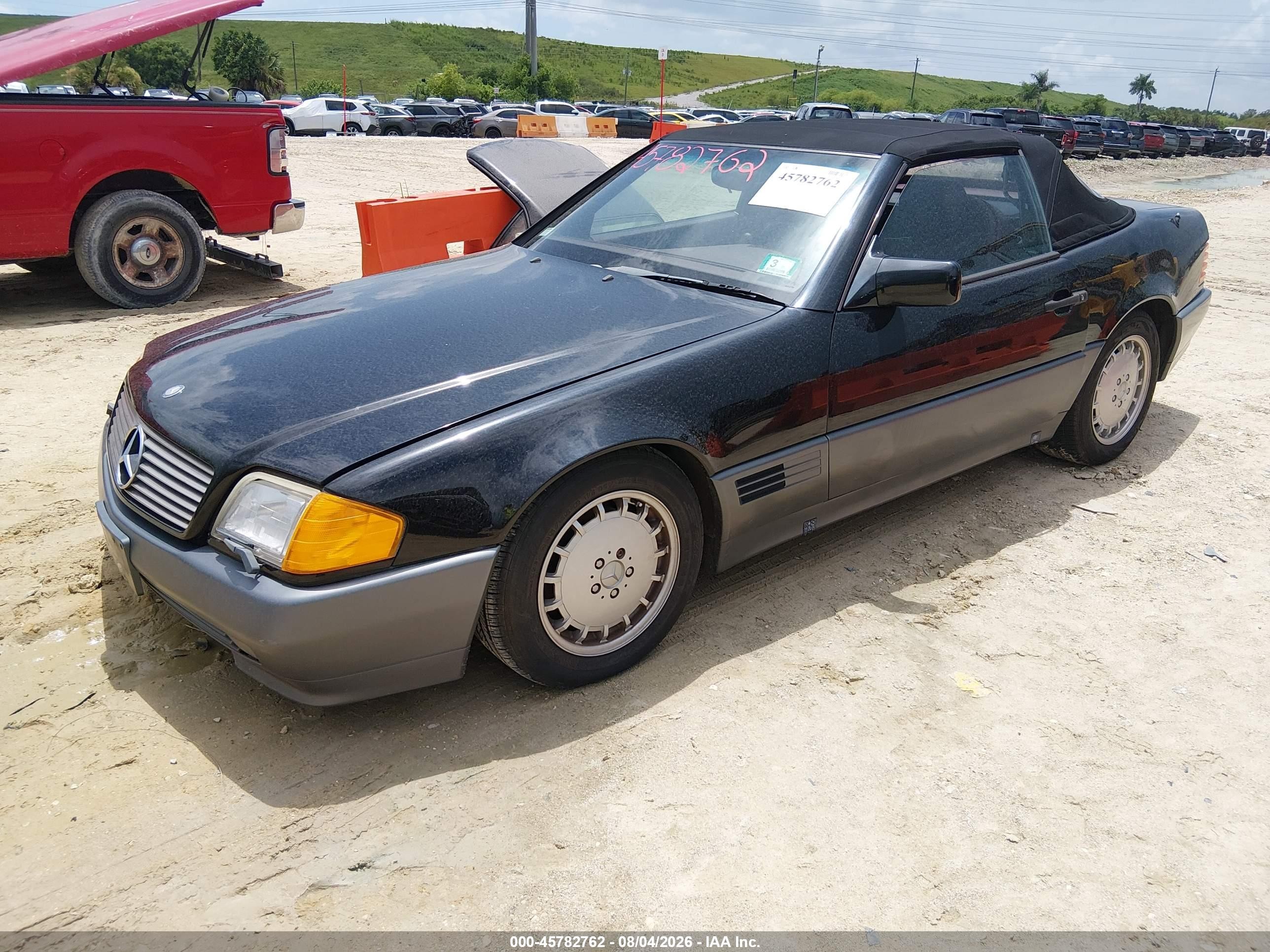 1990 Mercedes-benz 500 Sl Бордовый vin: WDBFA66E7LF004978