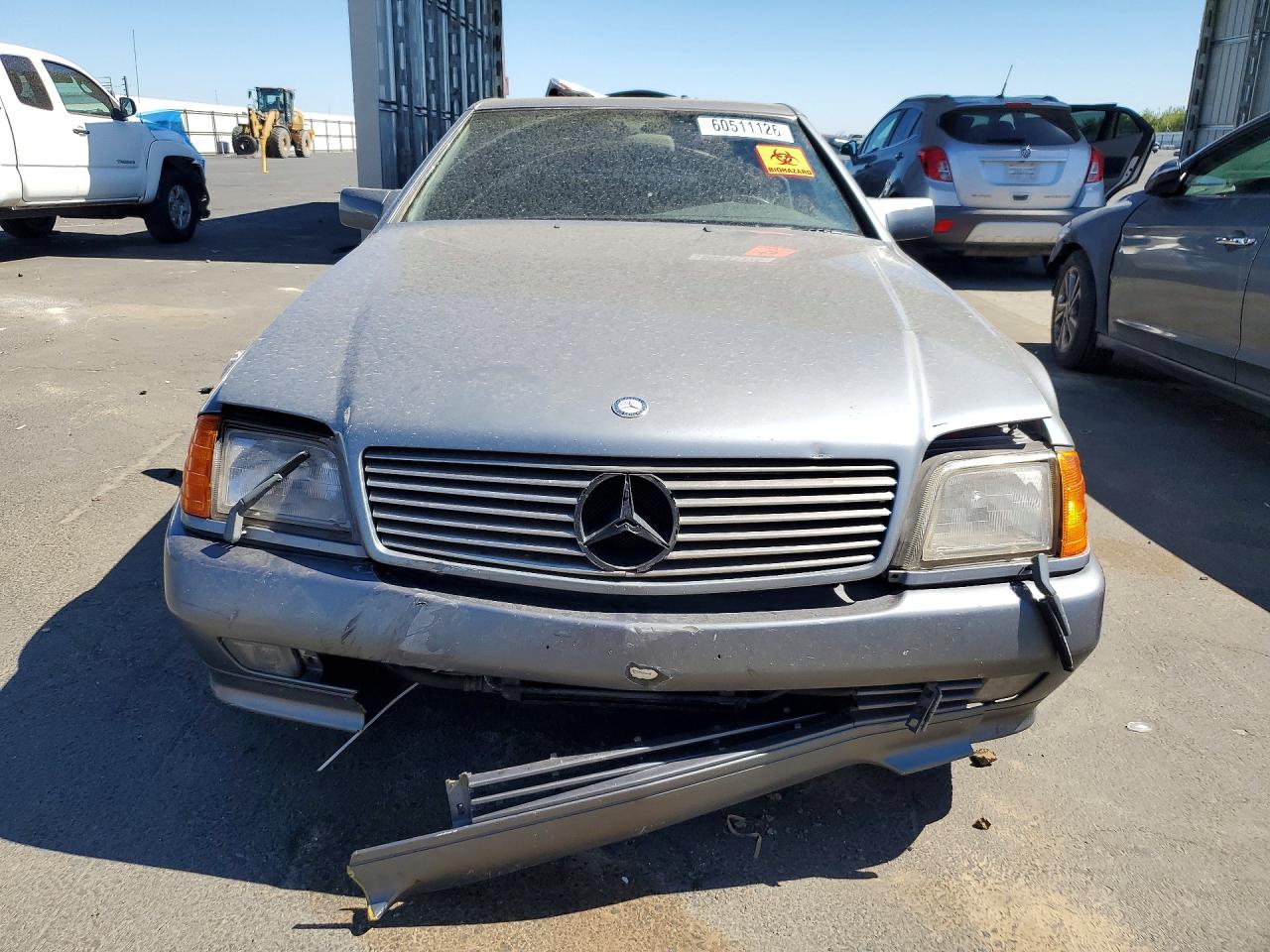 1990 Mercedes-benz 500 Sl Silver vin: WDBFA66E7LF011557