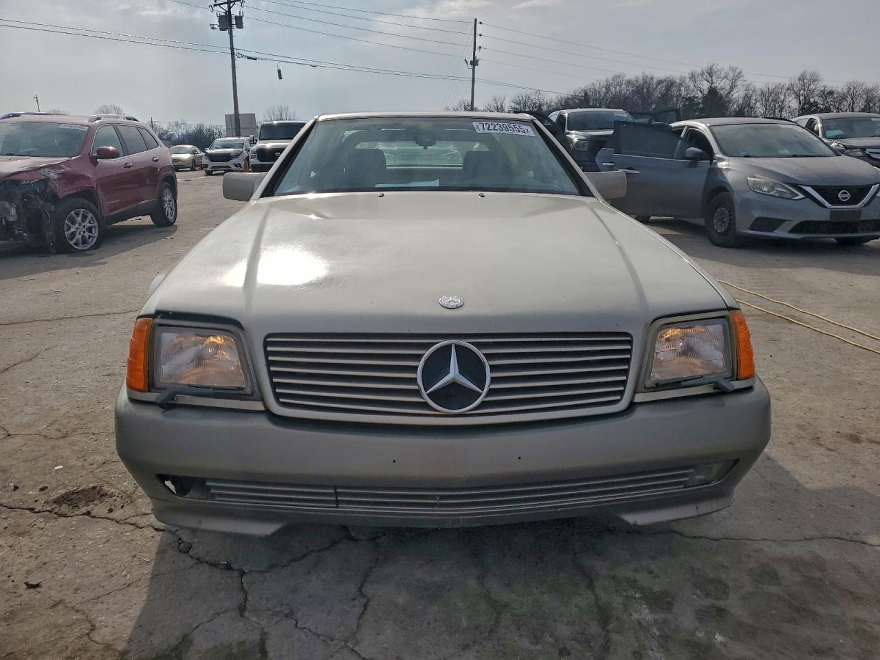 1990 Mercedes-benz 500 Sl Silver vin: WDBFA66E8LF010613