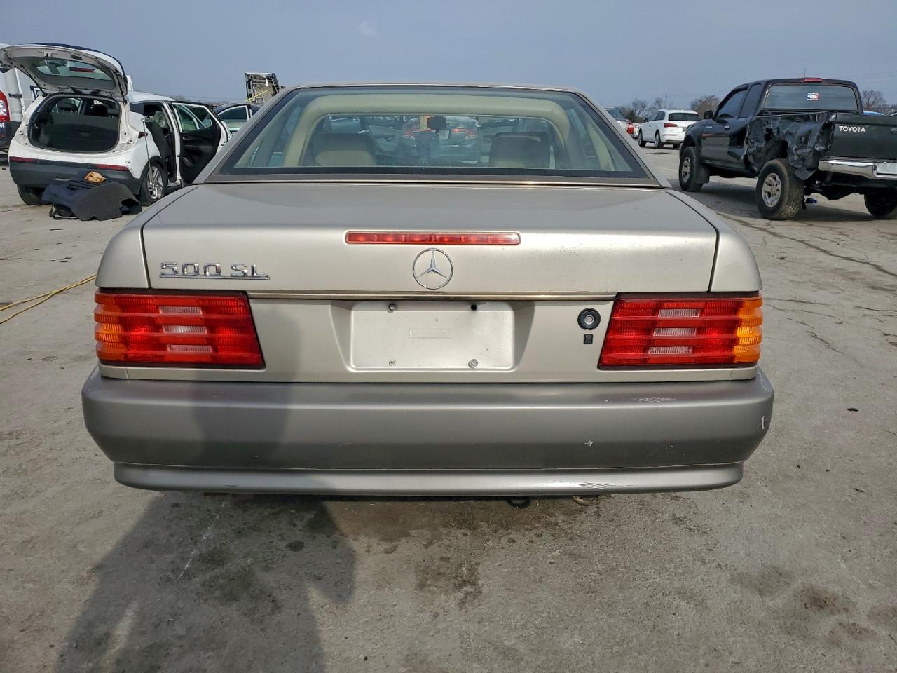 1990 Mercedes-benz 500 Sl Silver vin: WDBFA66E8LF010613