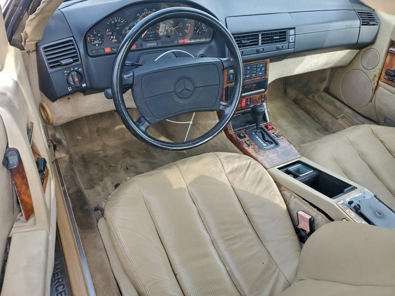 1990 Mercedes-benz 500 Sl Silver vin: WDBFA66E8LF010613
