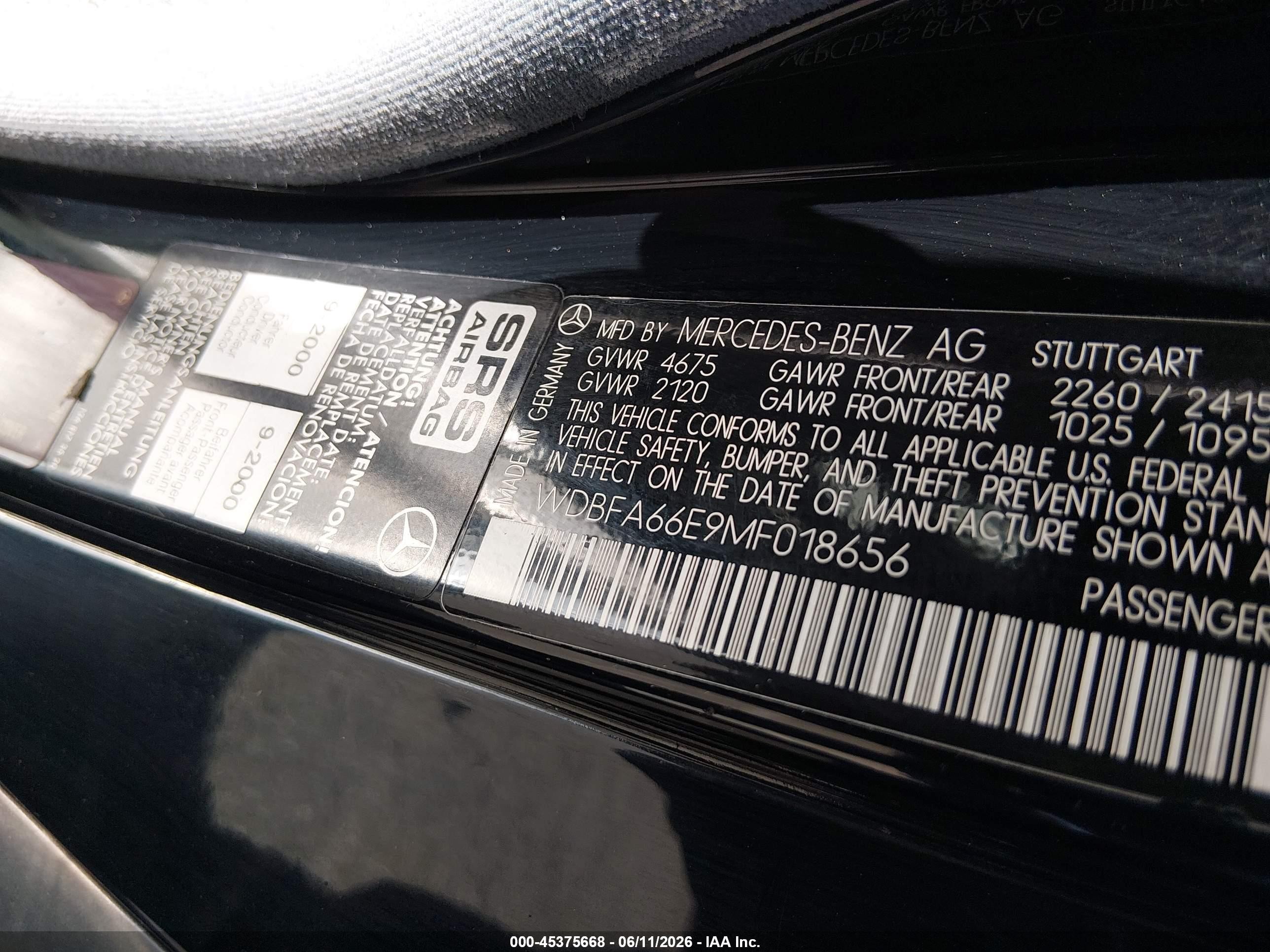 1991 Mercedes-benz 500 Sl Black vin: WDBFA66E9MF018656