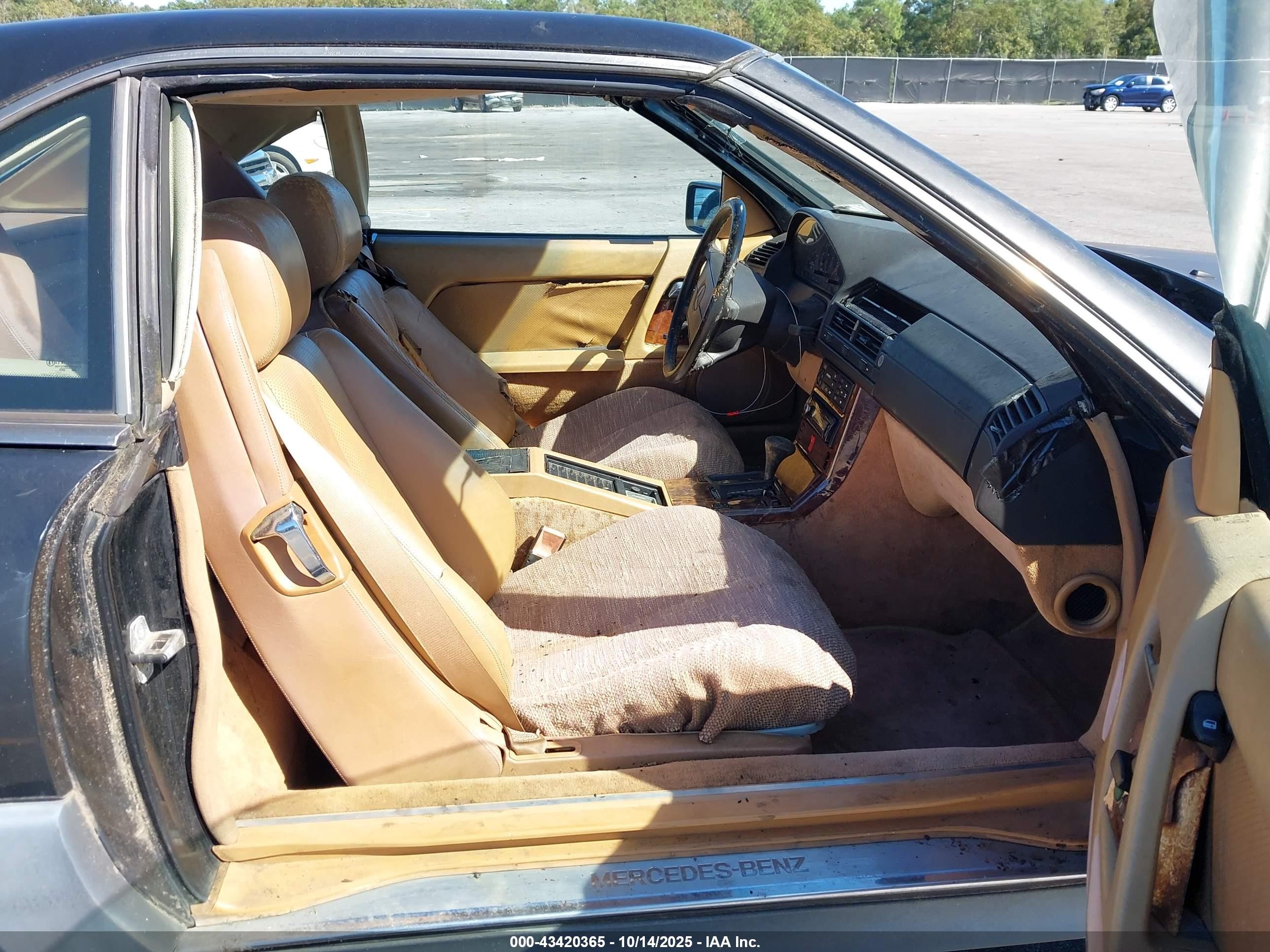 1991 Mercedes-benz 500 Sl Black vin: WDBFA66E9MF020441