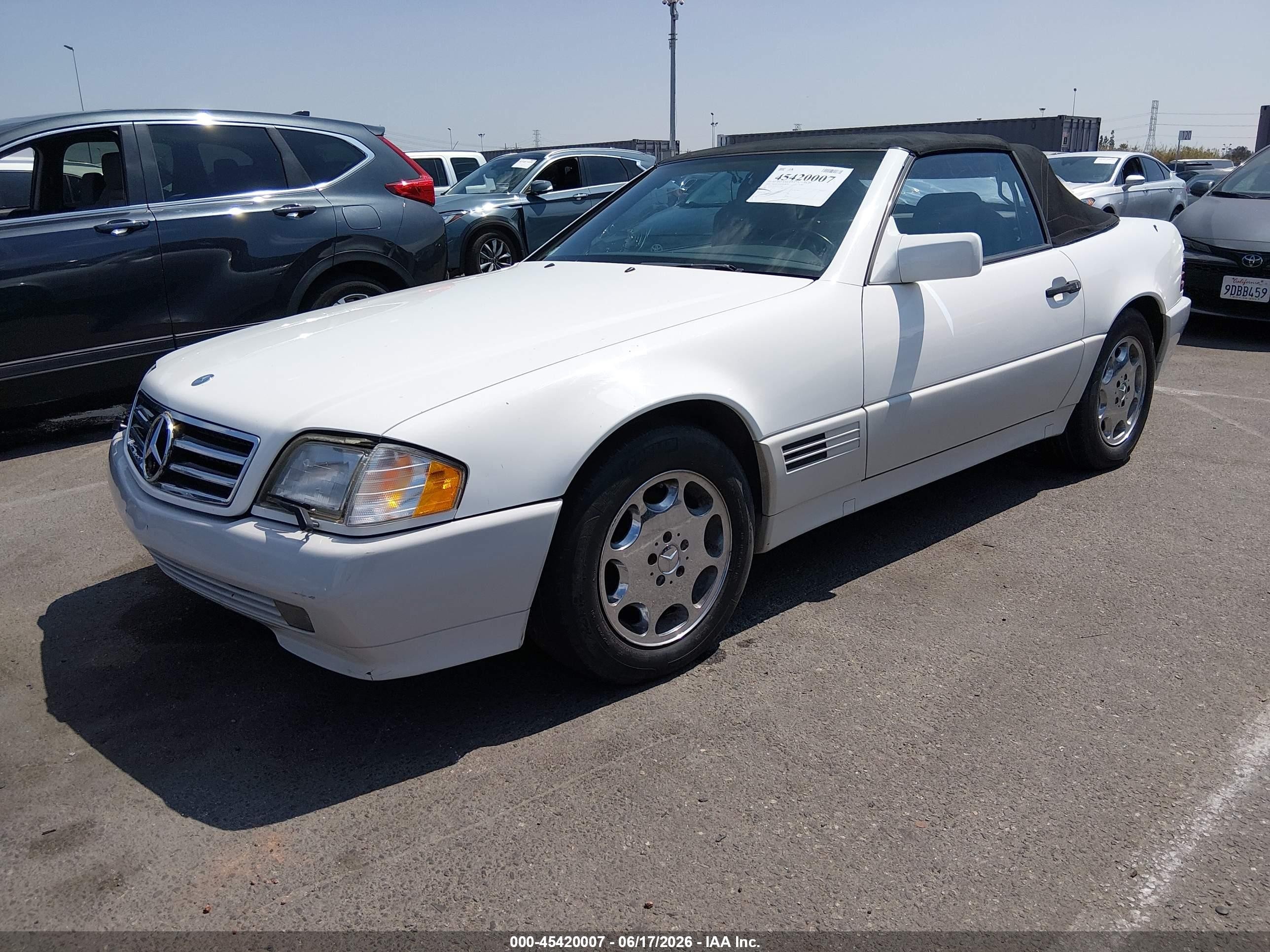 1995 Mercedes-benz Sl 500 Белый vin: WDBFA67E0SF125607