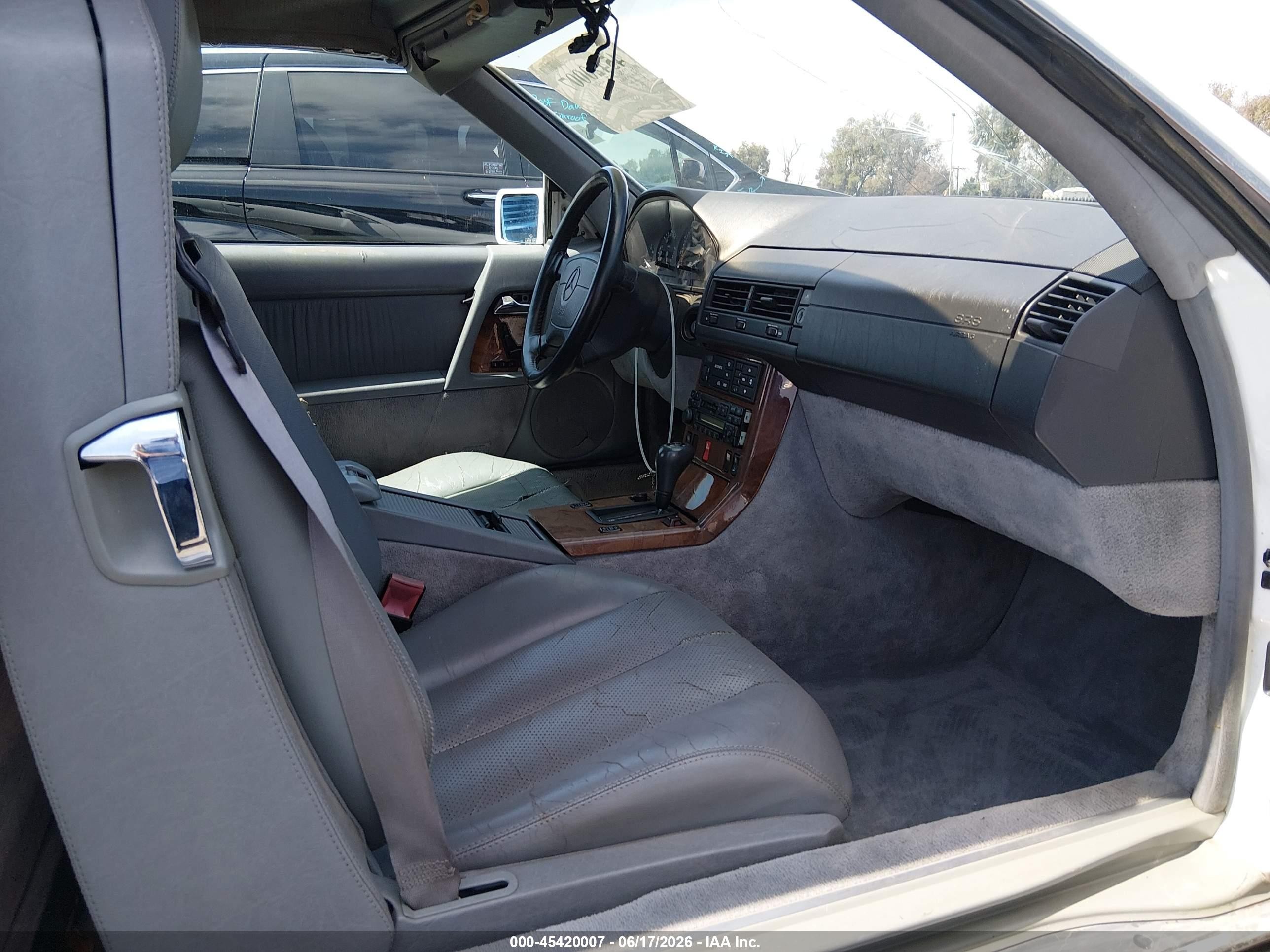 1995 Mercedes-benz Sl 500 Белый vin: WDBFA67E0SF125607