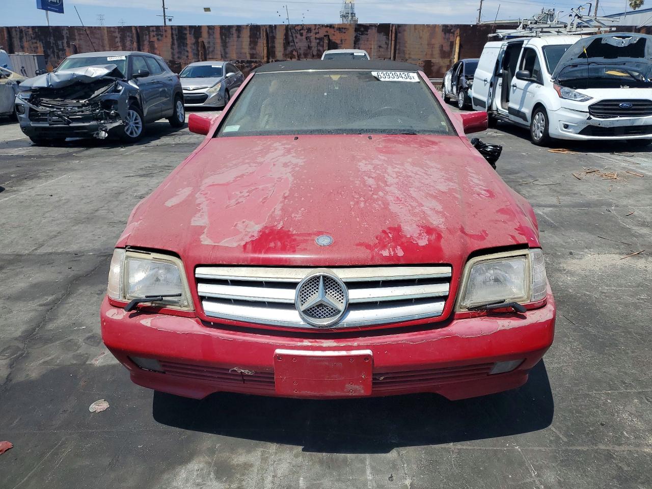 1995 Mercedes-benz Sl 500 Red vin: WDBFA67E1SF118598