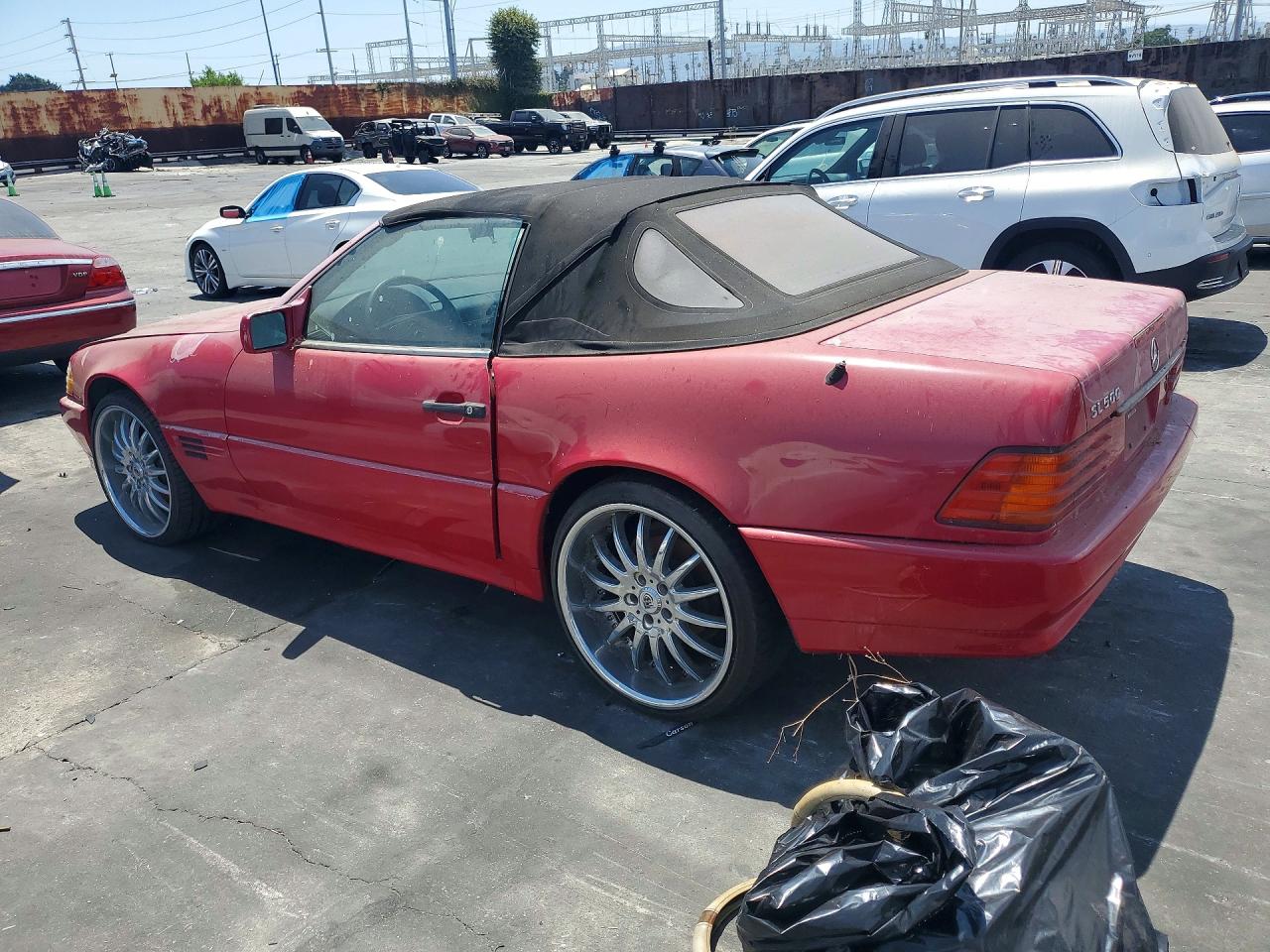 1995 Mercedes-benz Sl 500 Red vin: WDBFA67E1SF118598