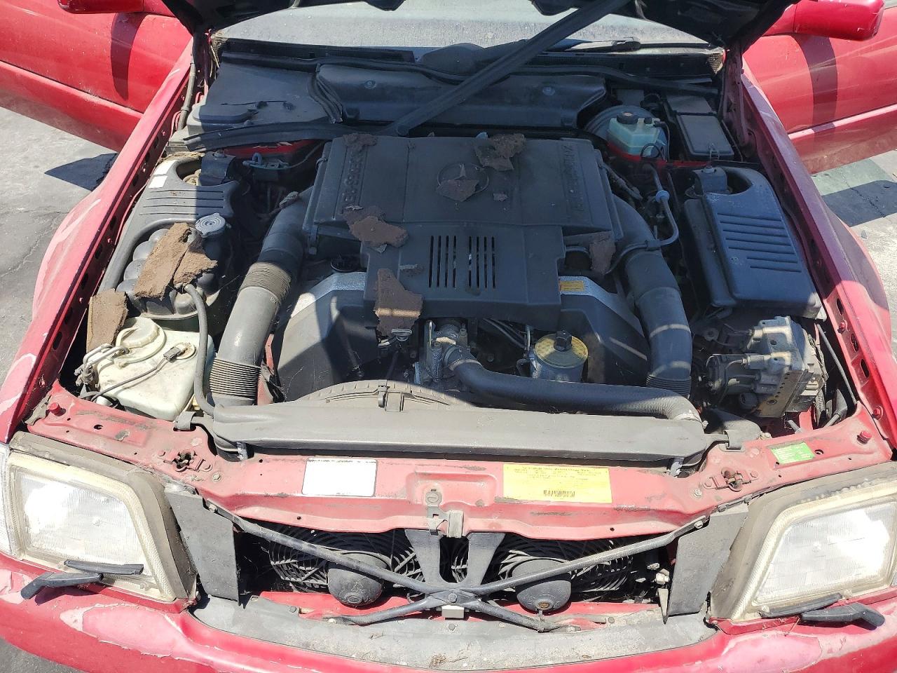 1995 Mercedes-benz Sl 500 Red vin: WDBFA67E1SF118598
