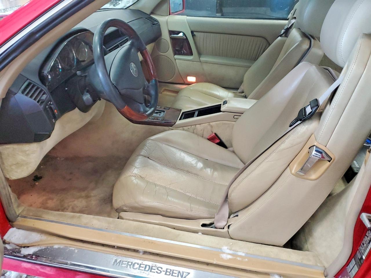 1995 Mercedes-benz Sl 500 Red vin: WDBFA67E1SF121498