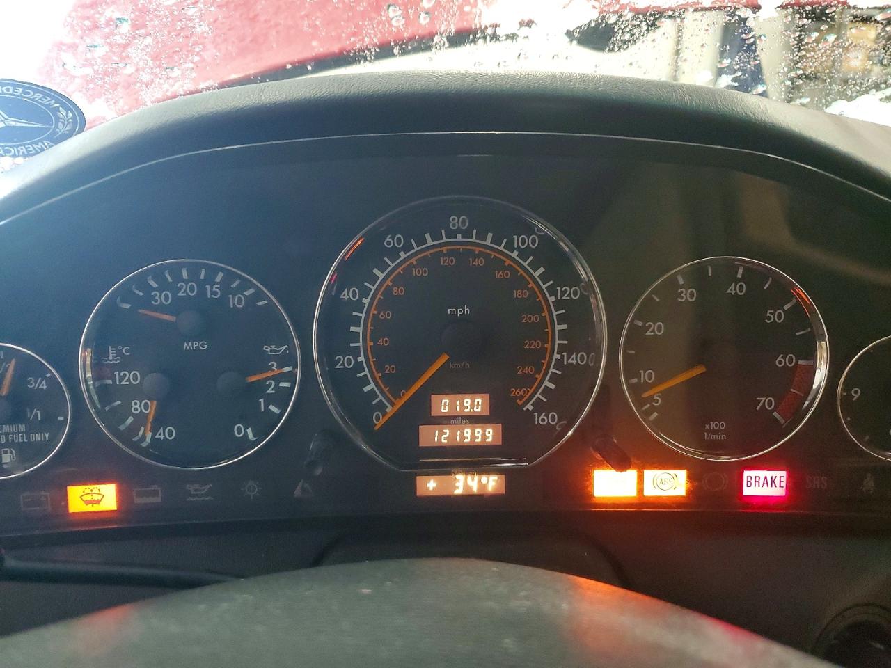 1995 Mercedes-benz Sl 500 Red vin: WDBFA67E1SF121498