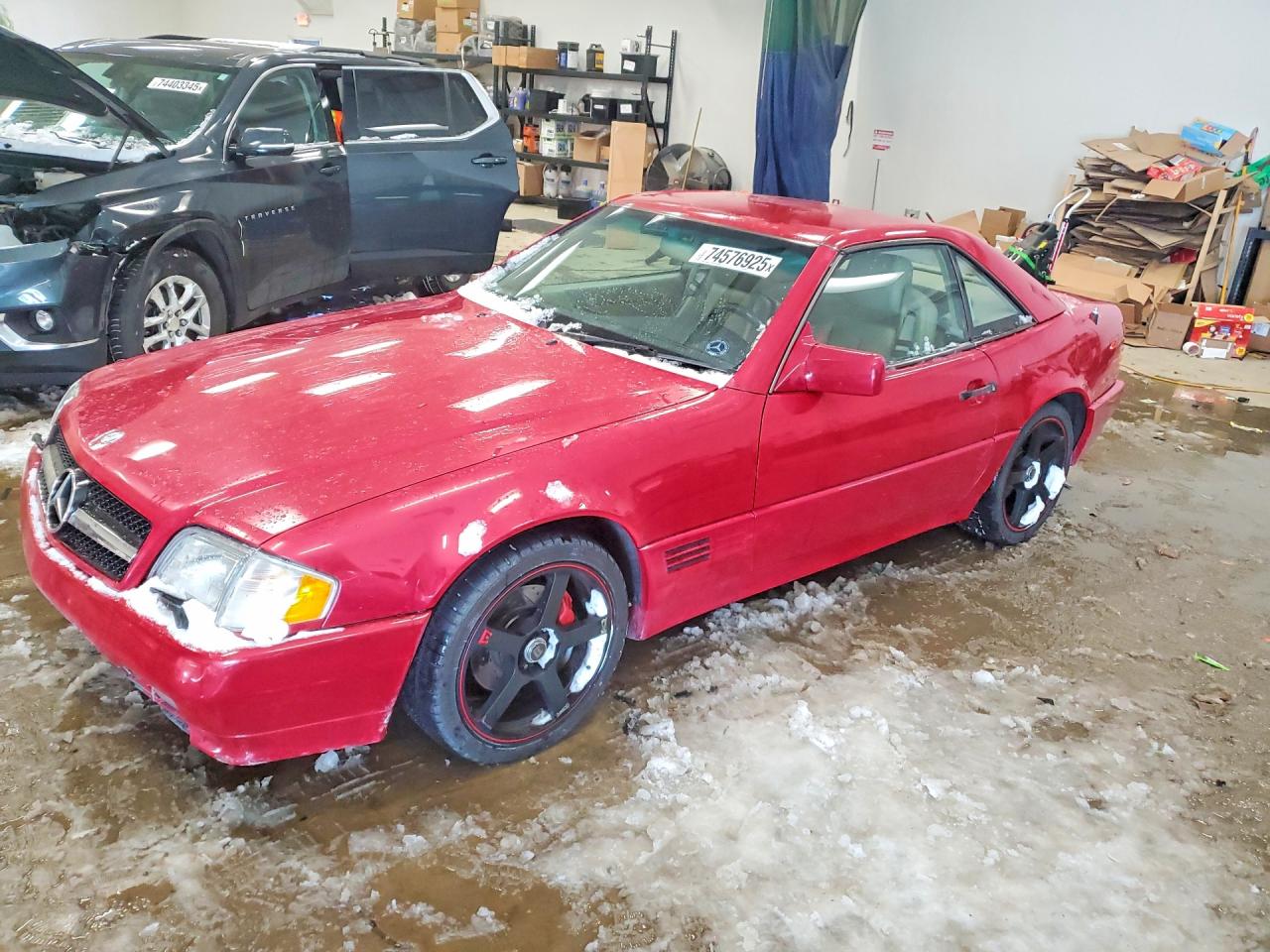 1995 Mercedes-benz Sl 500 Red vin: WDBFA67E1SF121498