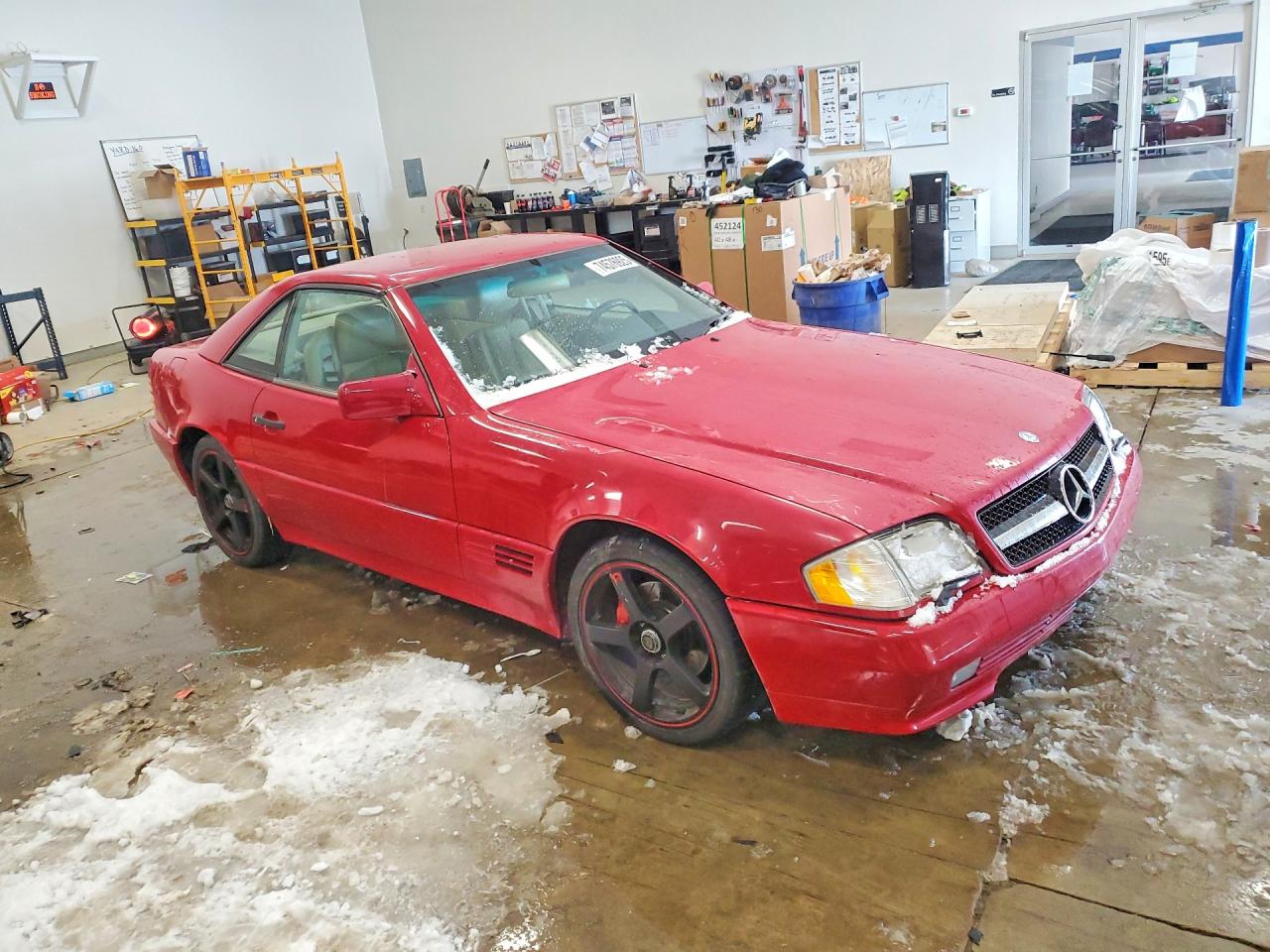 1995 Mercedes-benz Sl 500 Red vin: WDBFA67E1SF121498